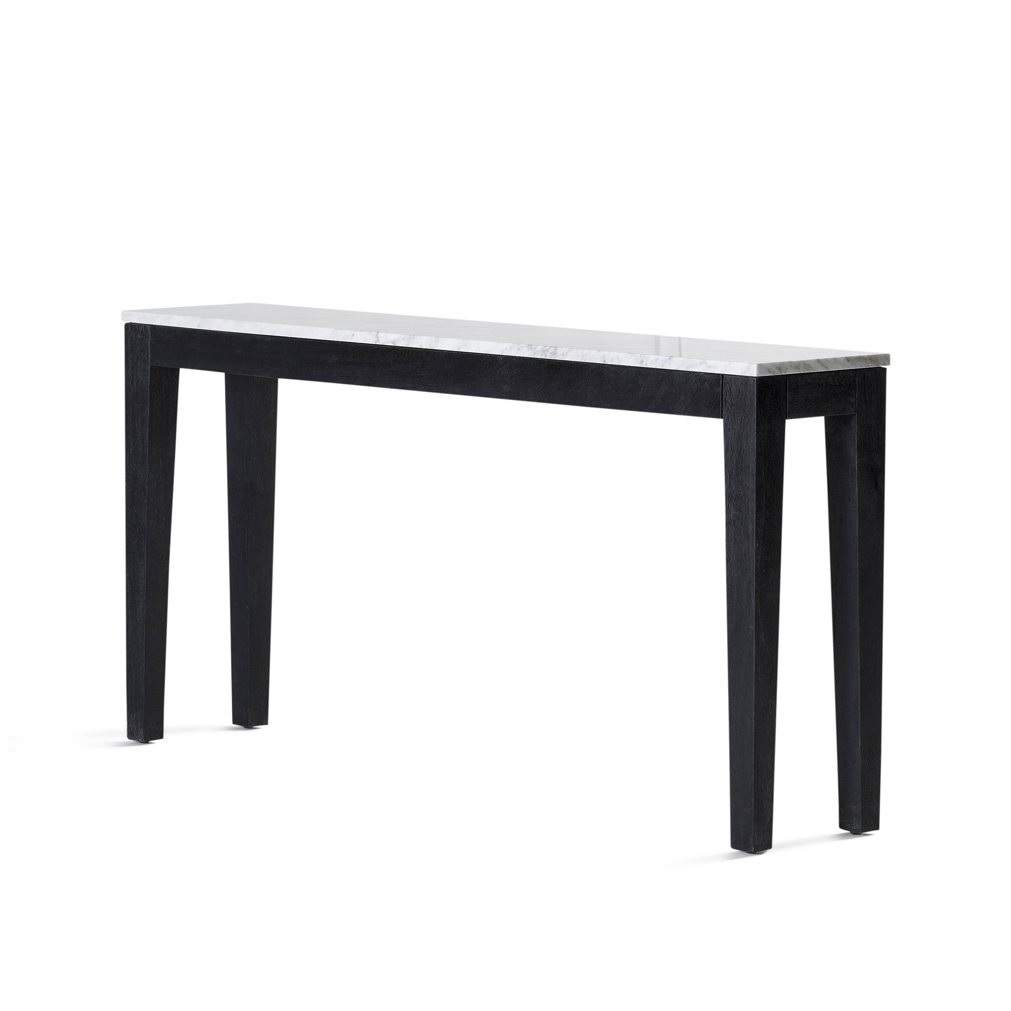 Buddha Console - Black/White Marble