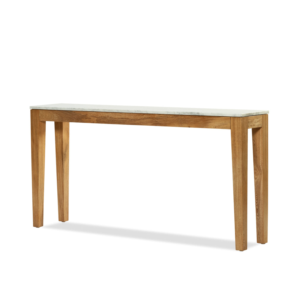 Buddha Console - Rustic Matte/White Marble