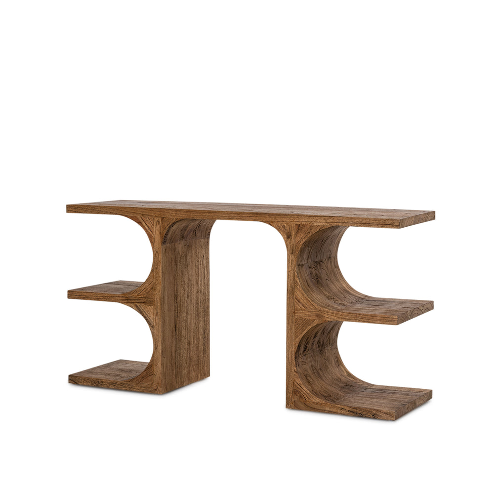 Elissa Shelving Console - Antique Mindi