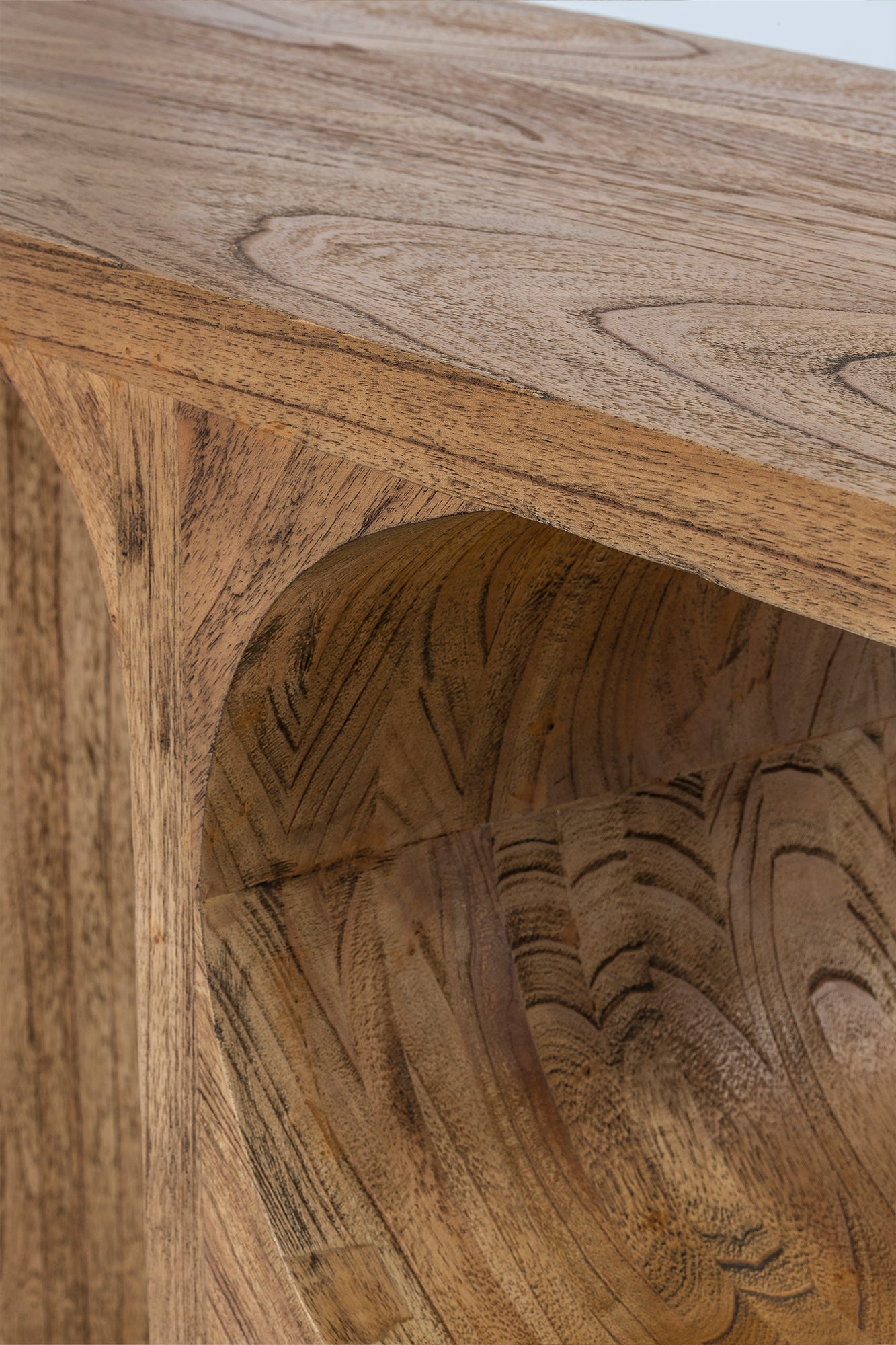 Elissa Shelving Console - Antique Mindi