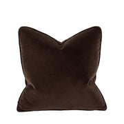 Empire Brushed Velvet Cushion - Mocha