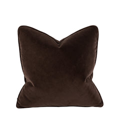 Empire Brushed Velvet Cushion - Mocha