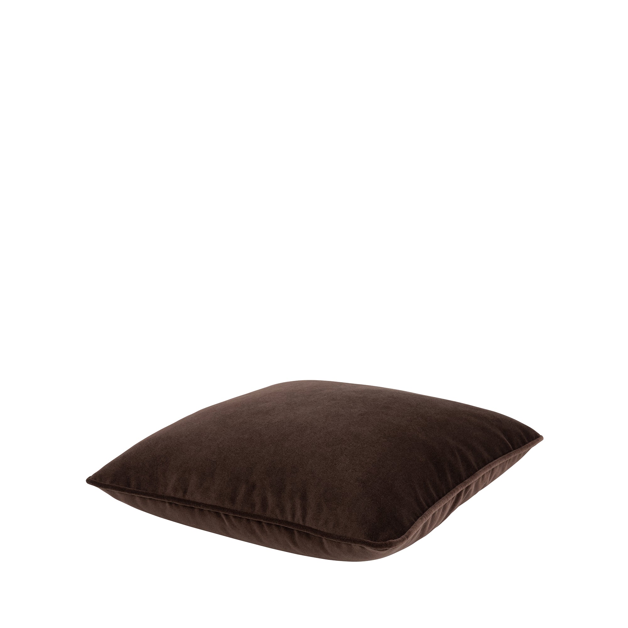 Empire Brushed Velvet Cushion - Mocha