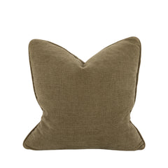 Empire Textured Velvet Cushion - Moss