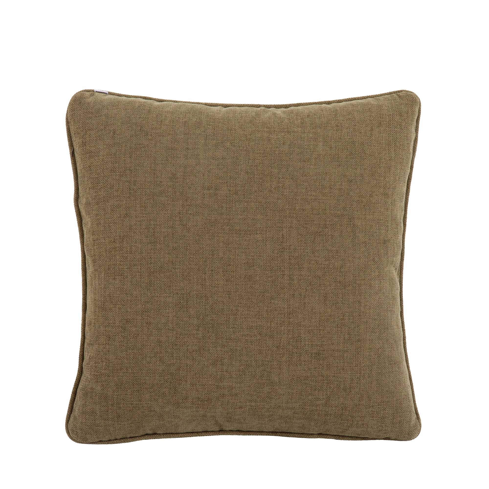 Empire Textured Velvet Cushion - Moss