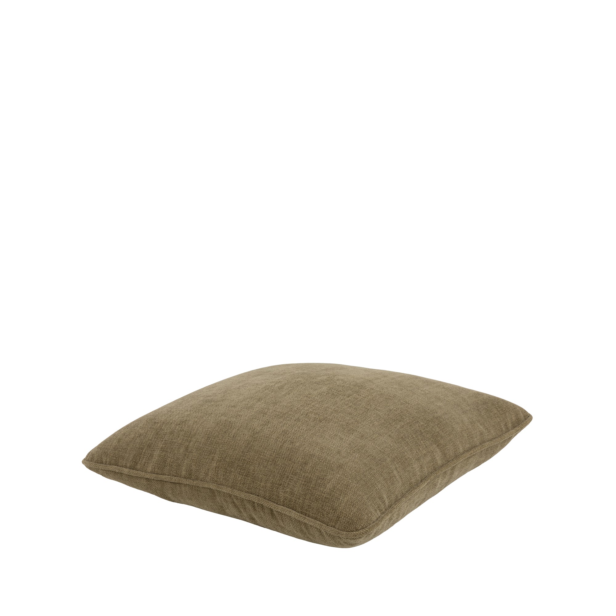 Empire Textured Velvet Cushion - Moss