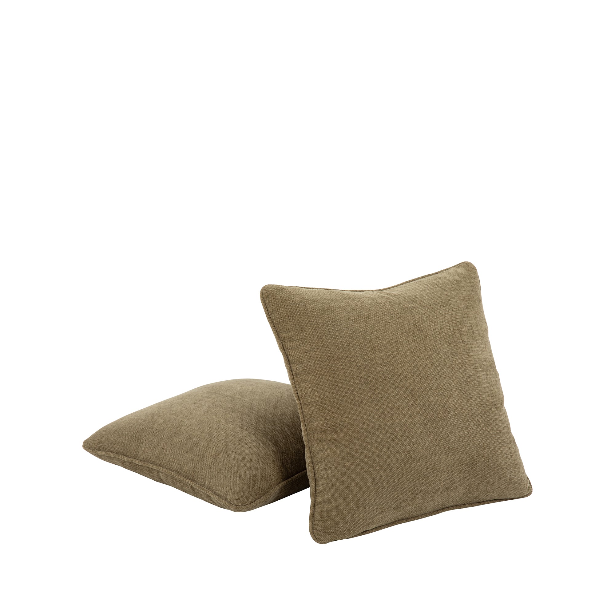 Empire Textured Velvet Cushion - Moss