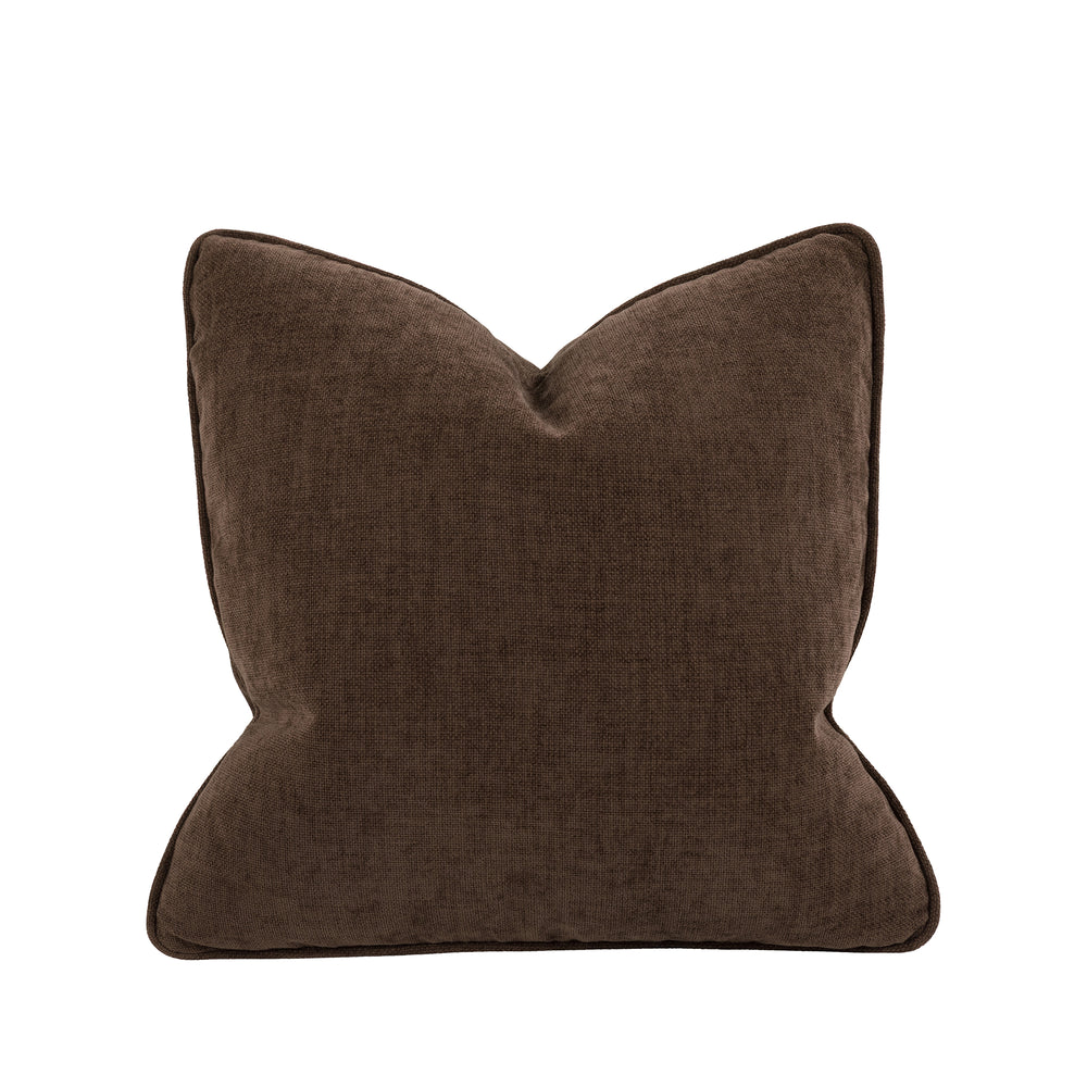 Empire Textured Velvet Cushion - Tawny