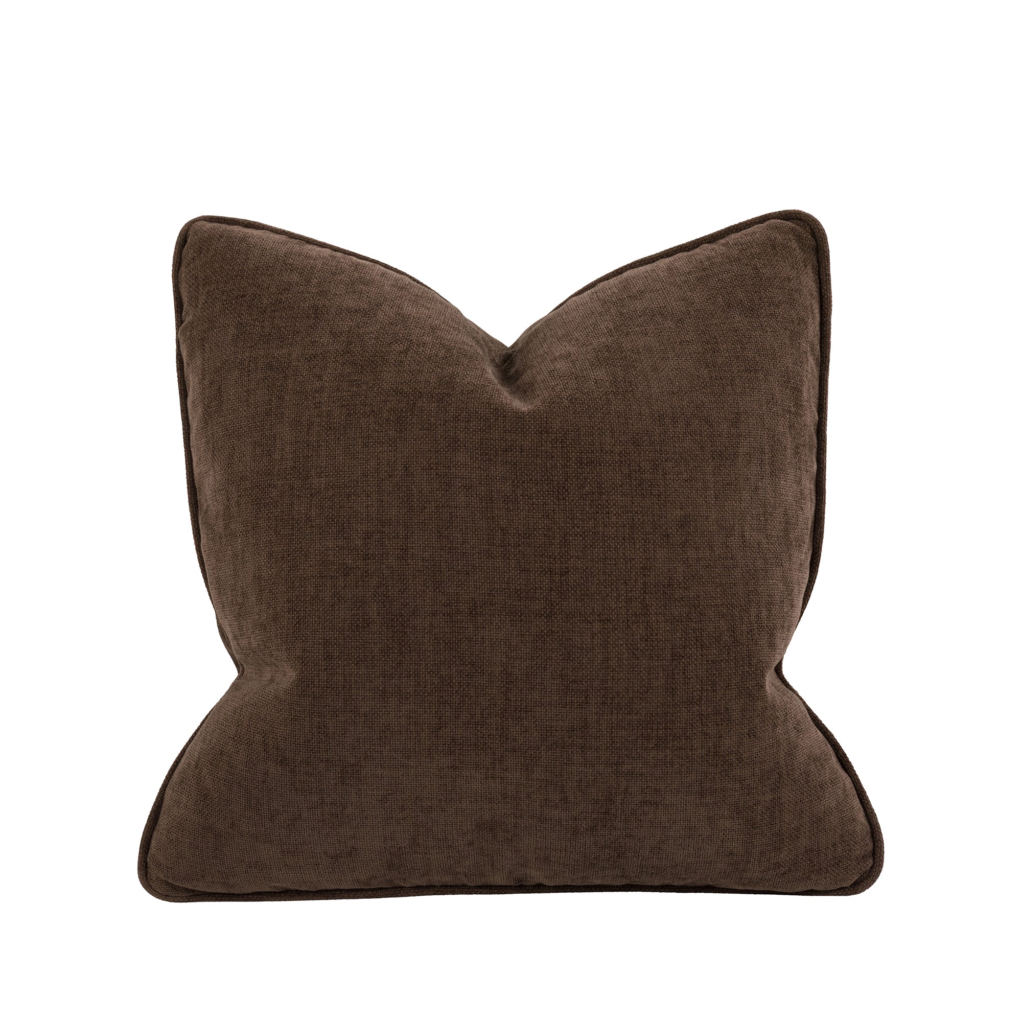 Empire Textured Velvet Cushion - Tawny
