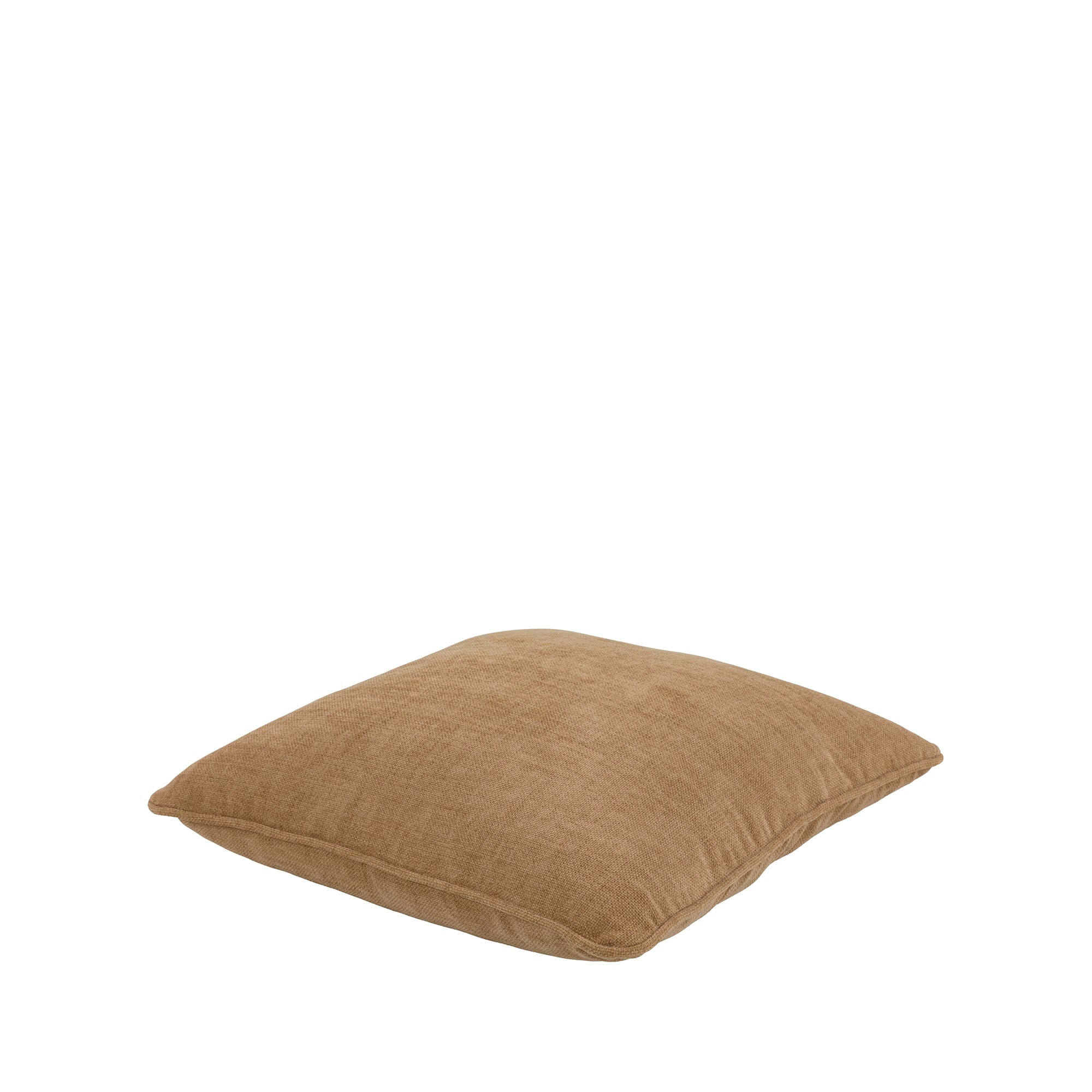 Empire Textured Velvet Cushion - Toffee