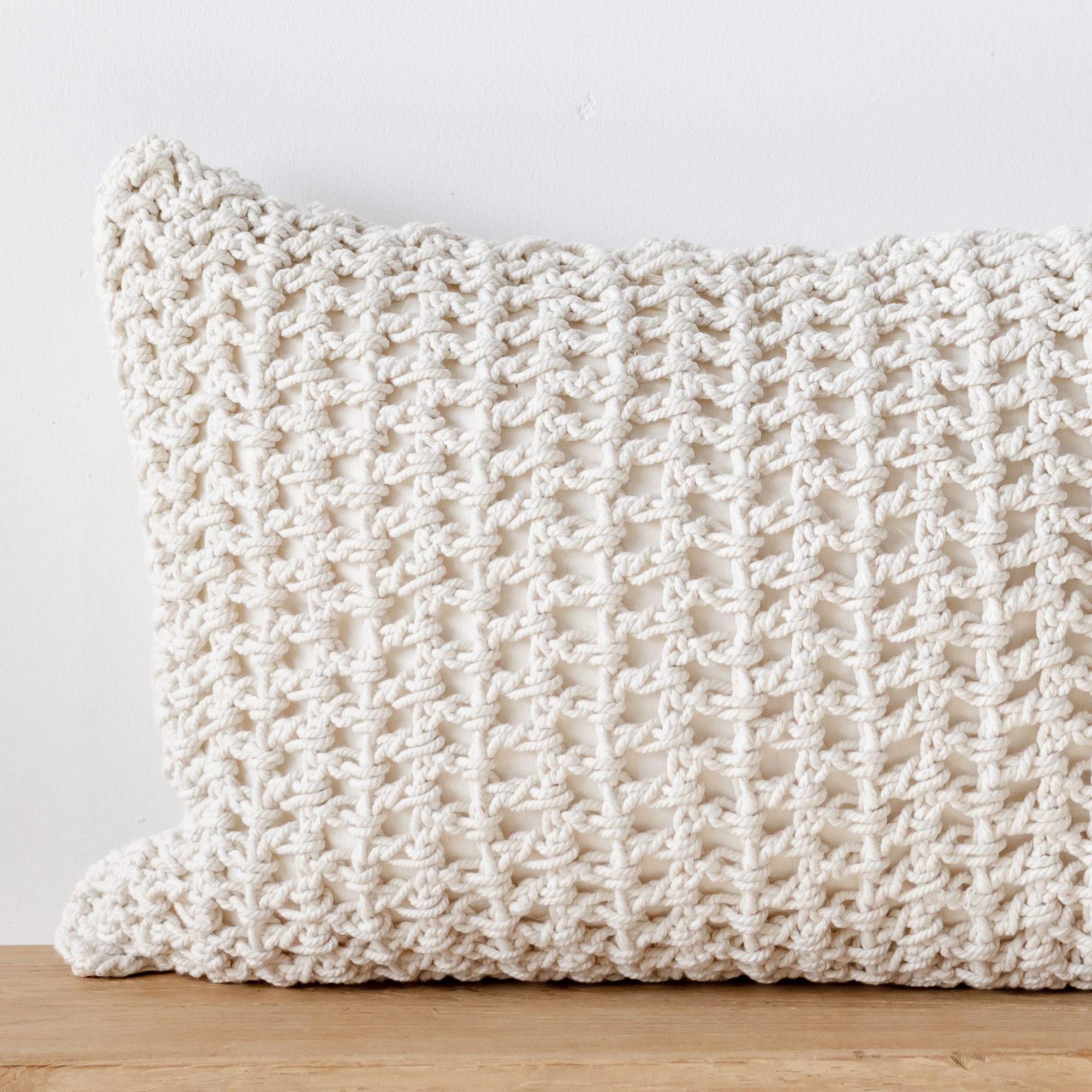 Giro Rope Cushion - Cream