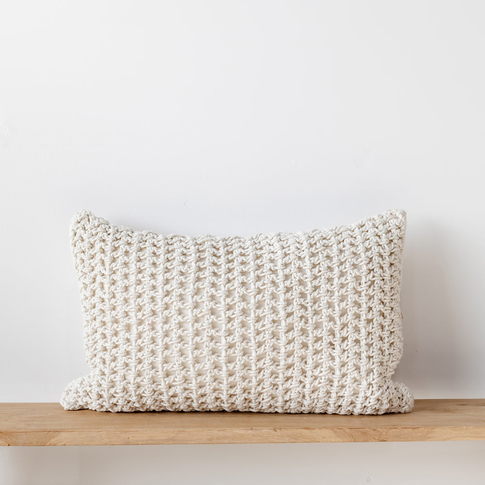 Giro Rope Cushion - Cream