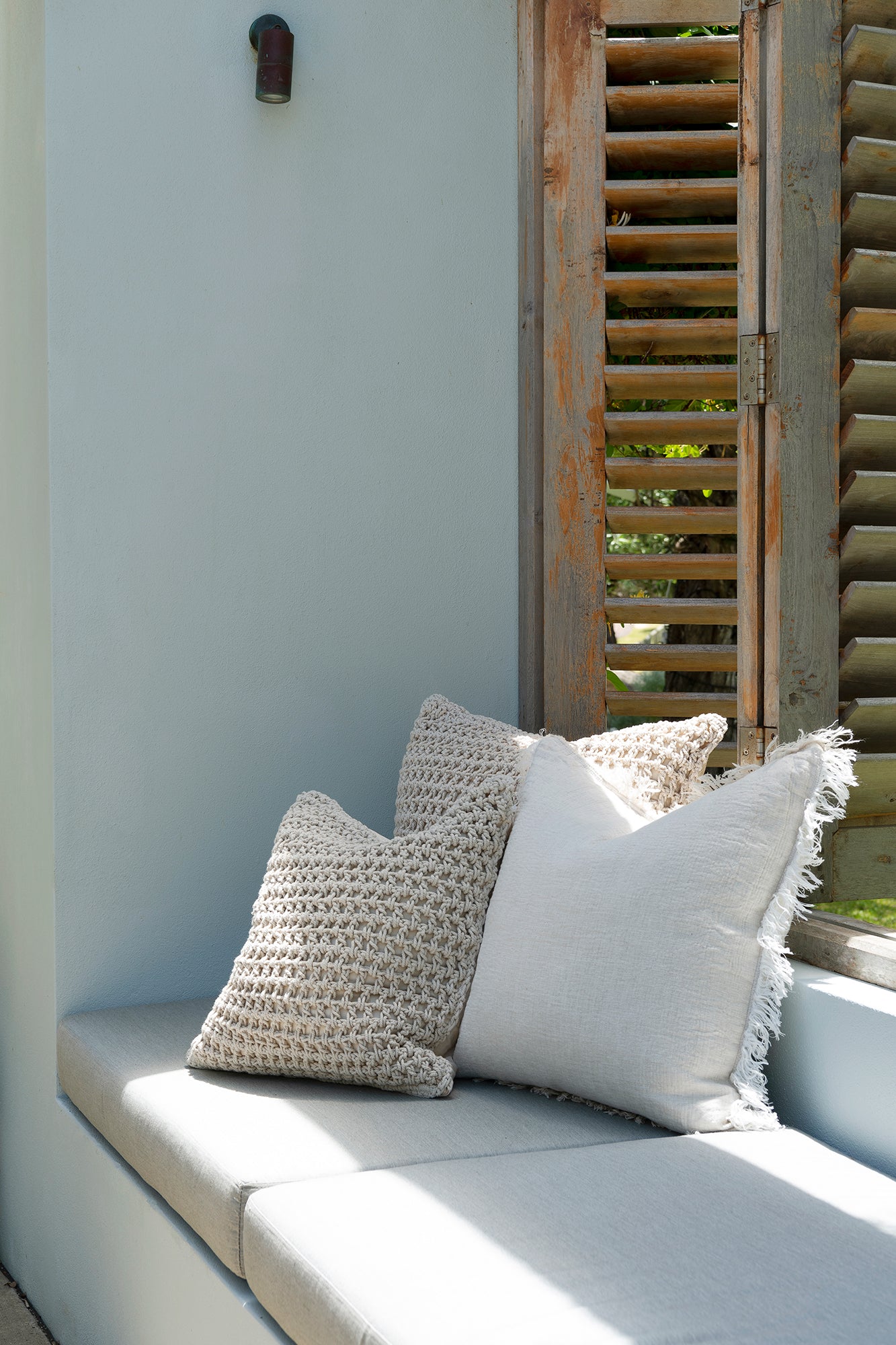 Giro Rope Cushion - Cream