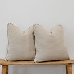 Empire Linen Cushion - Stoned Sand