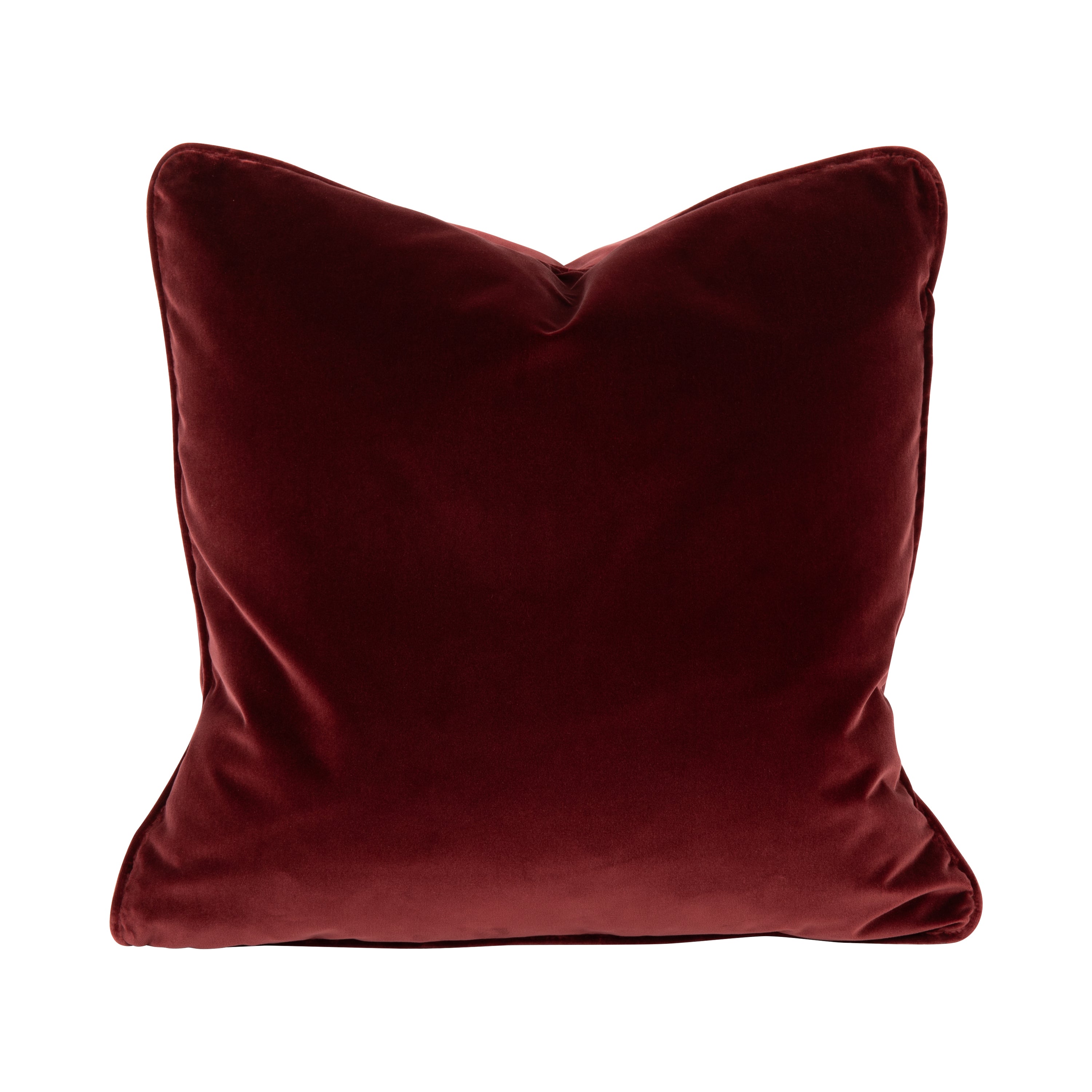 Empire Velvet Cushion - Burgundy
