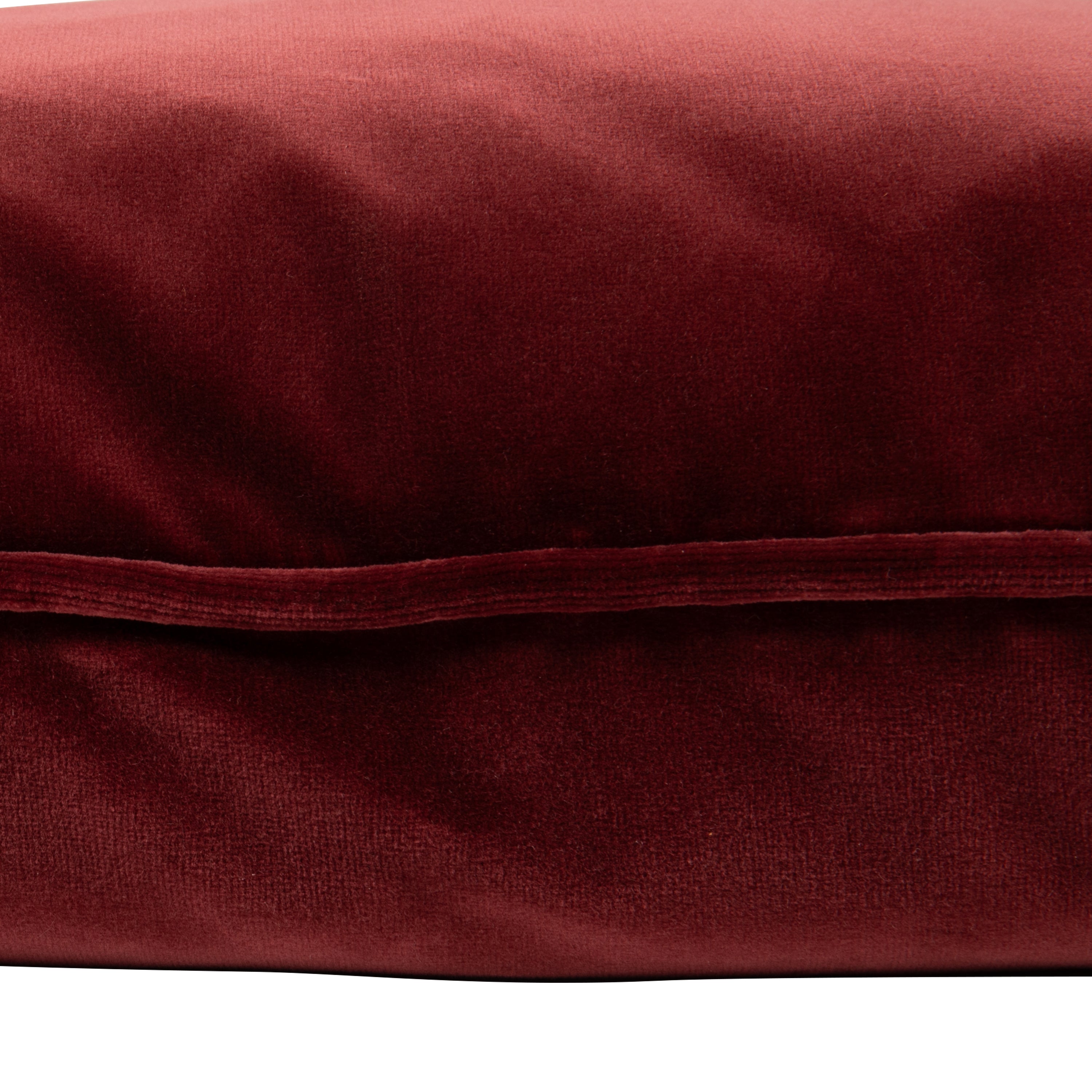 Empire Velvet Cushion - Burgundy