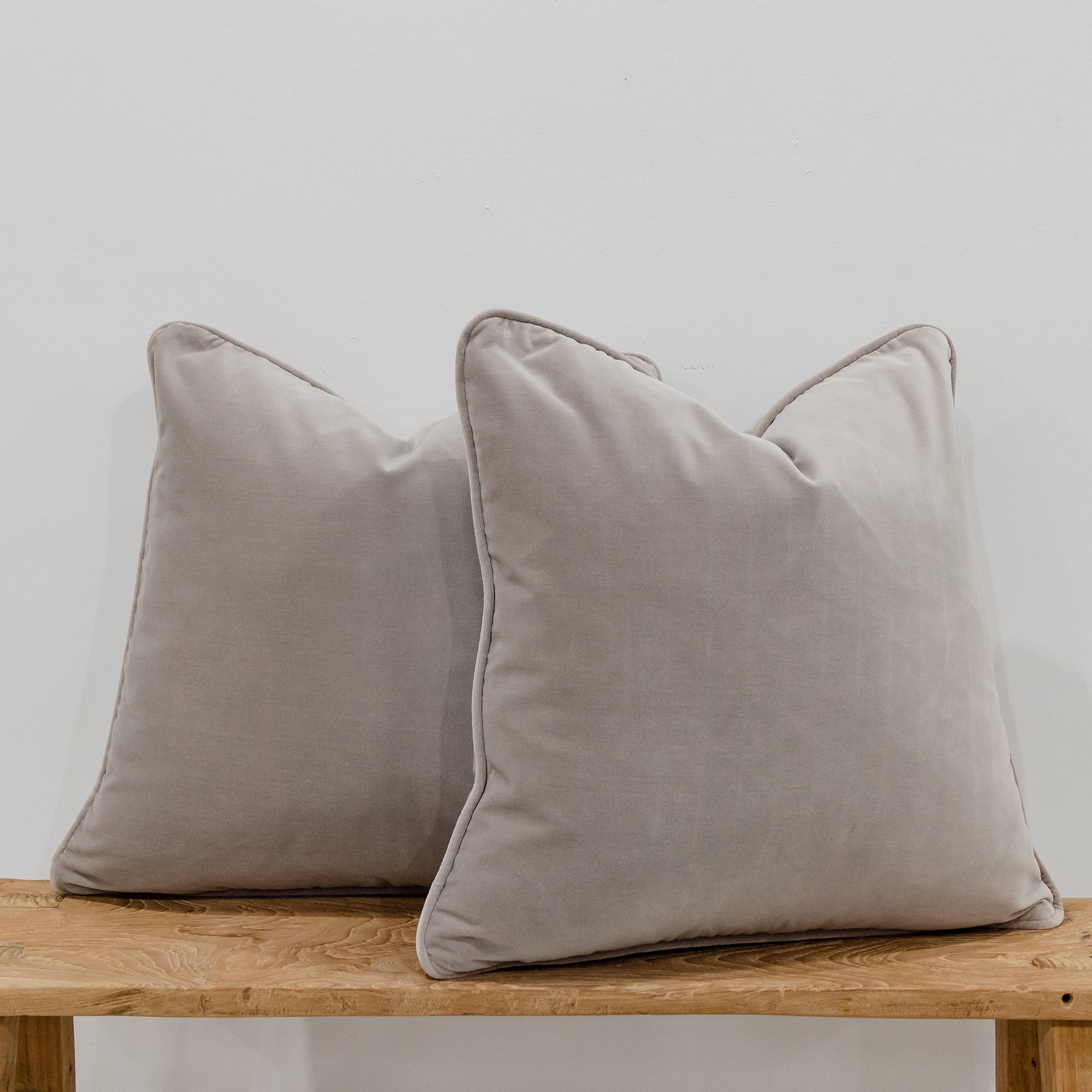 Empire Velvet Cushion - Silver