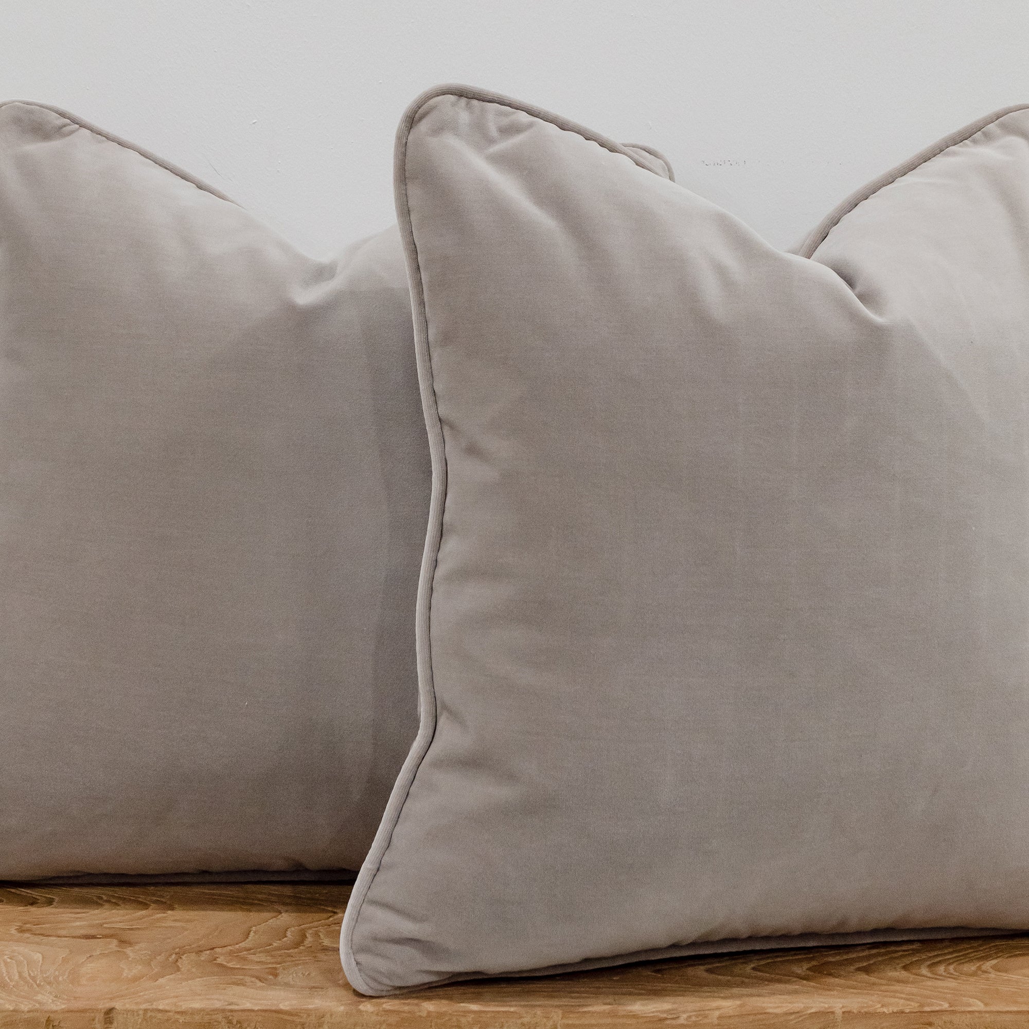 Empire Velvet Cushion - Silver