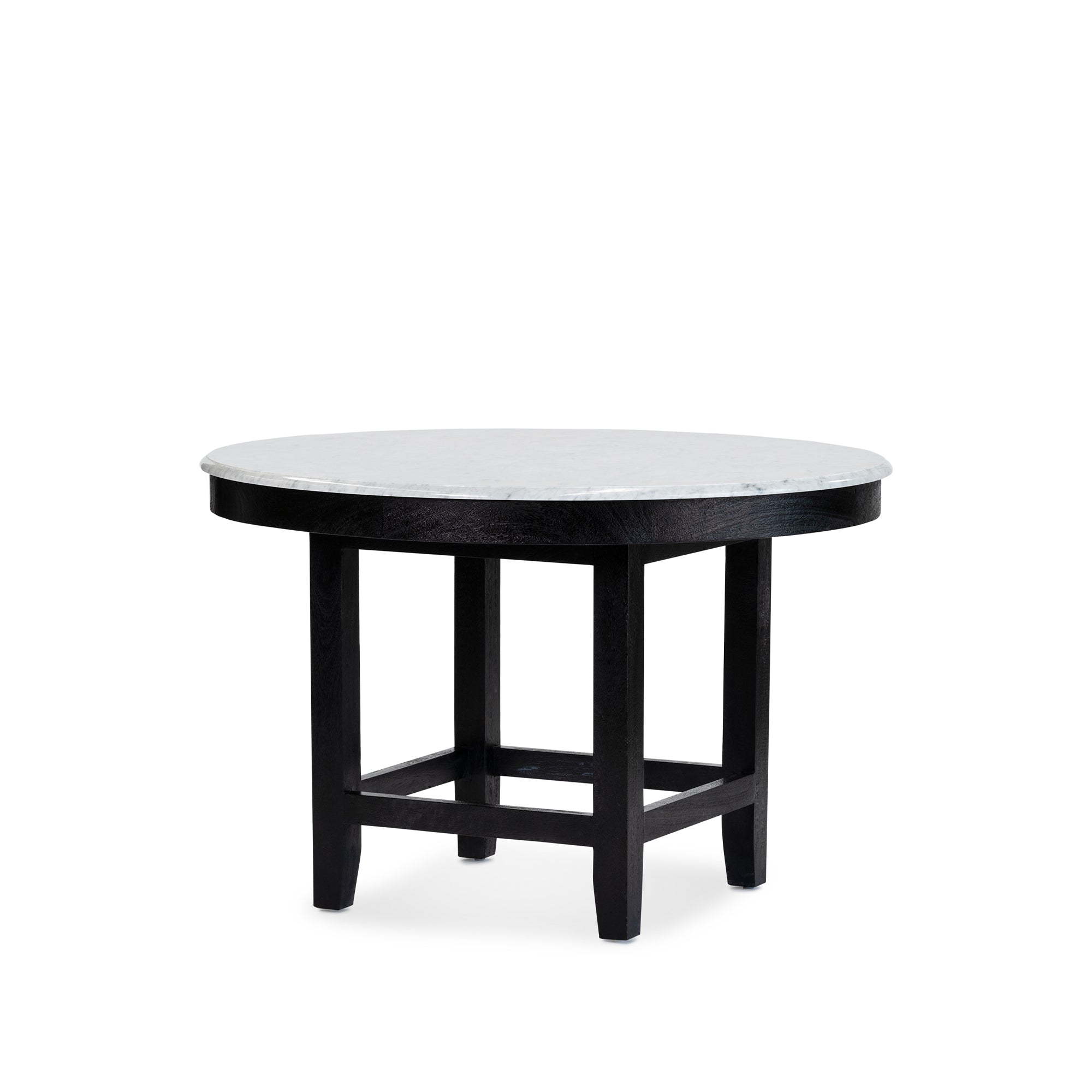 Crown Dining Table - Black/White Marble