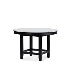 Crown Dining Table - Black/White Marble