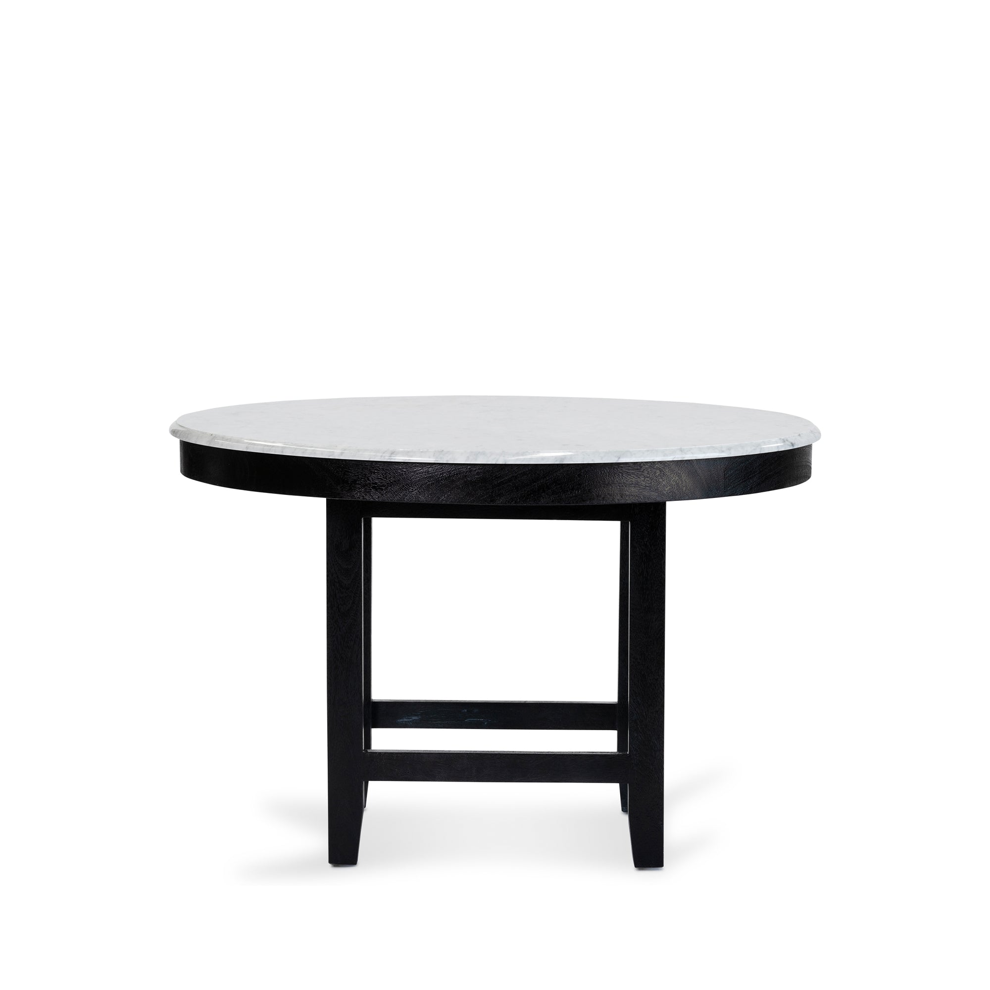 Crown Dining Table - Black/White Marble