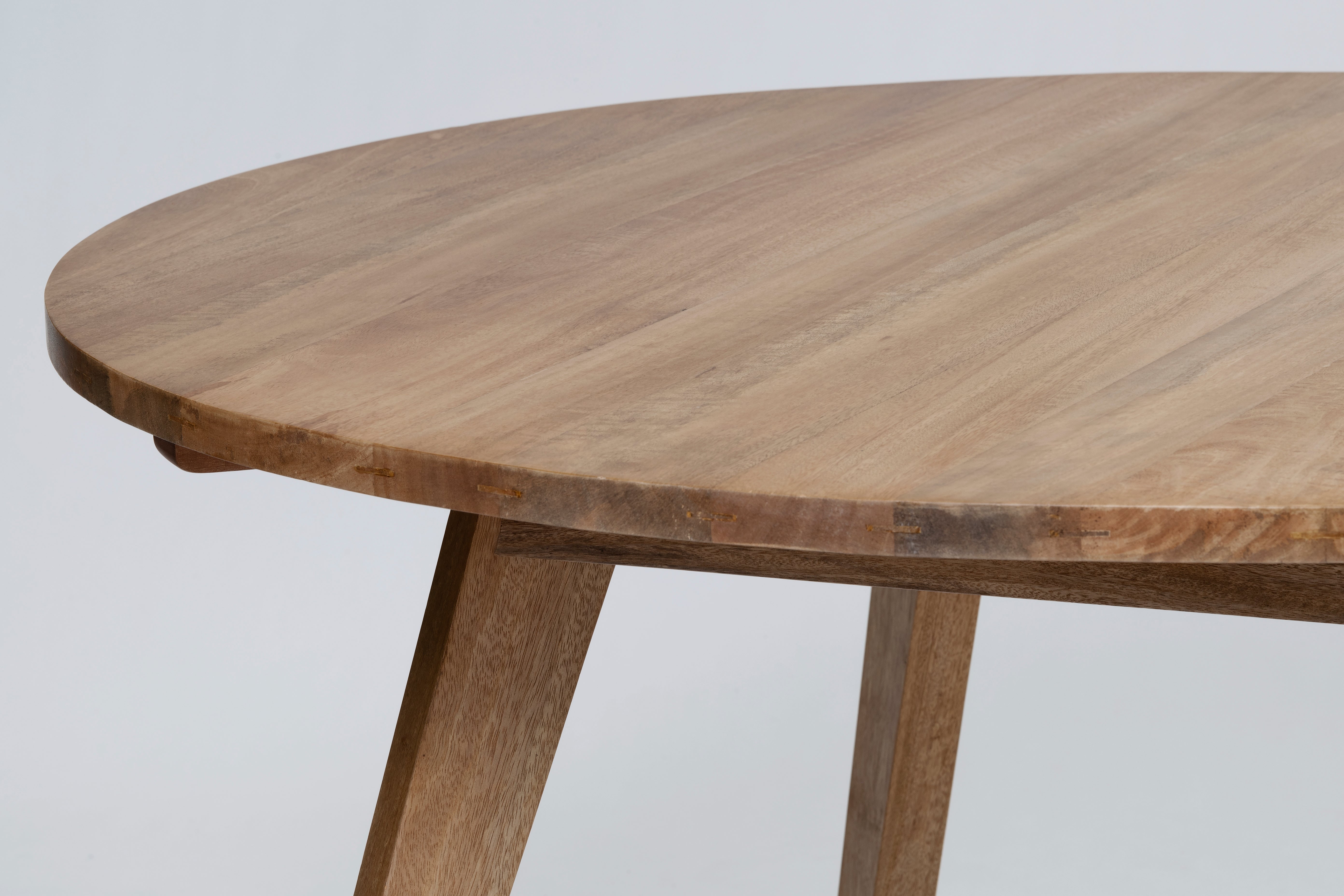 Giselle Round Dining Table - Natural Sealed