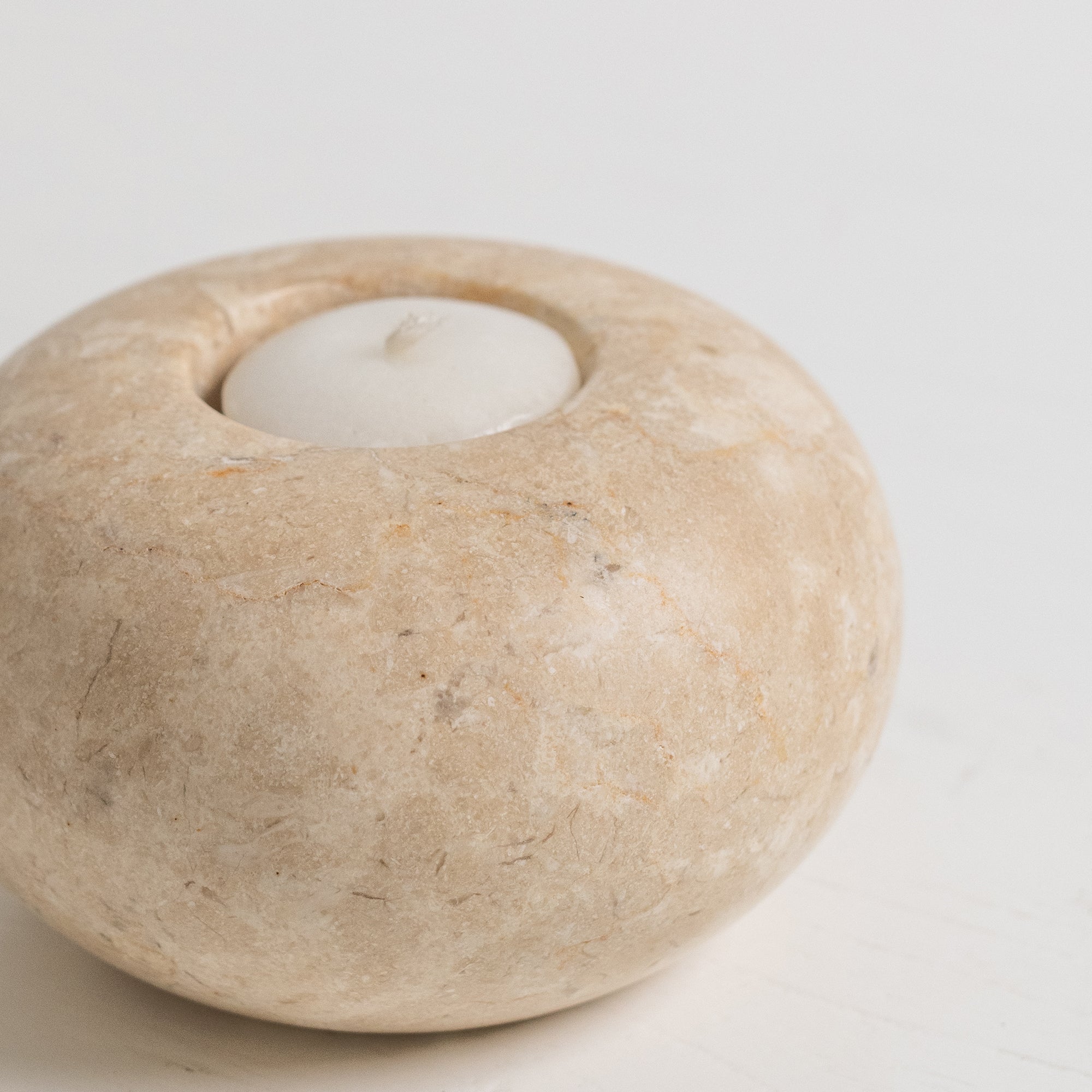 Doff Marble Donut Candle Holder