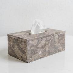 Doff Marble Tissue Box - Grey
