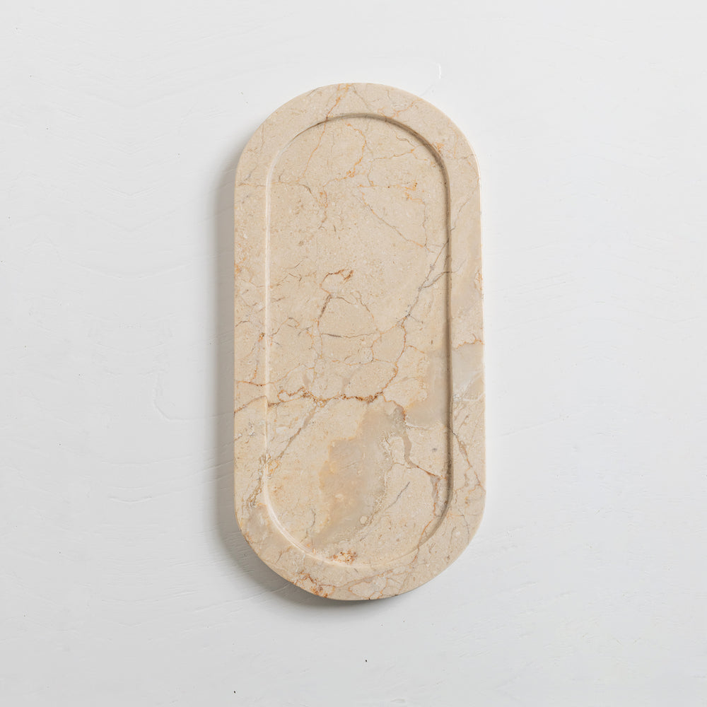 Doff Marble Oval Tray