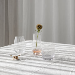 Striped Etched Glassware