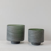 Emi Hurricane Vase - Smoke Grey