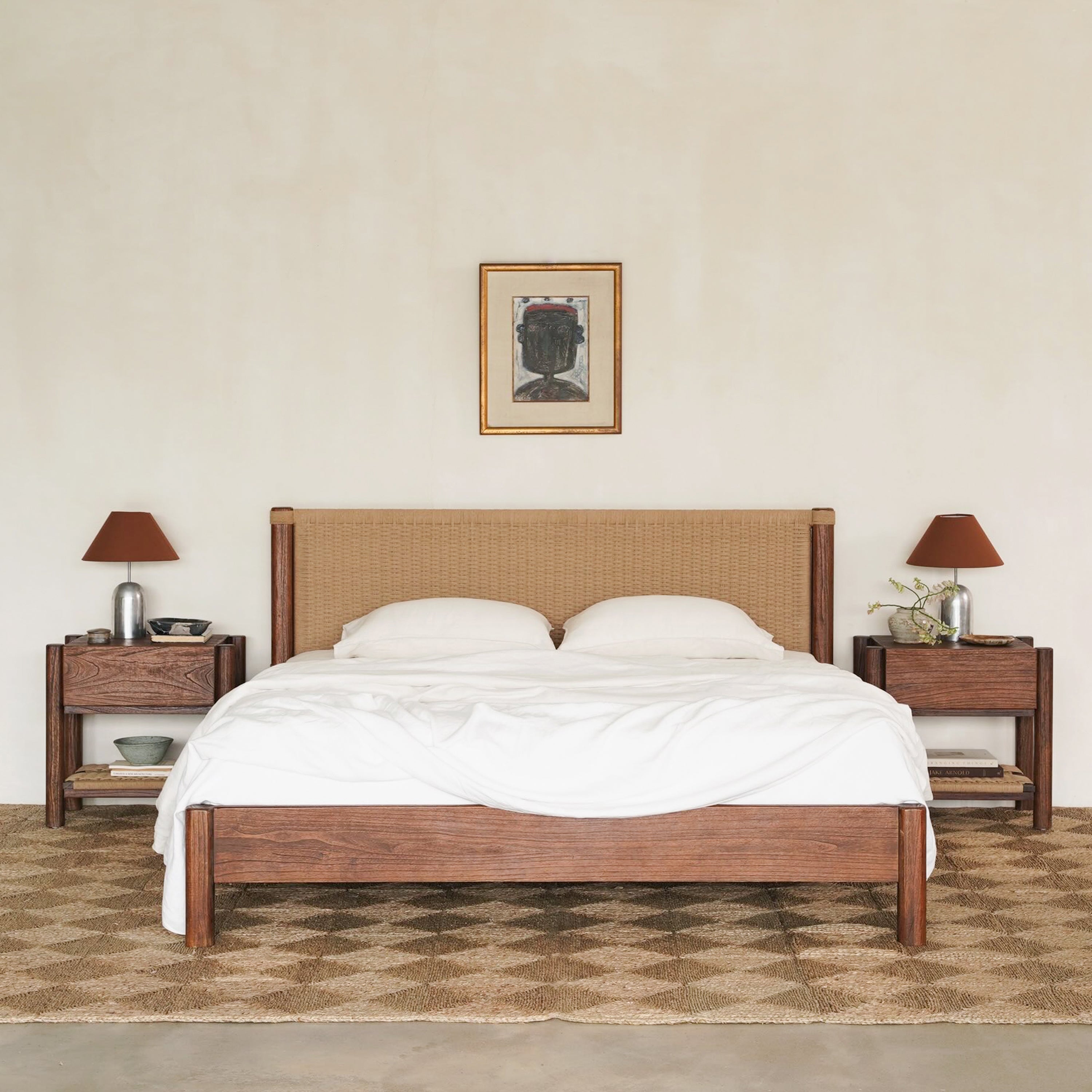 Holly Bed - Rustic Walnut