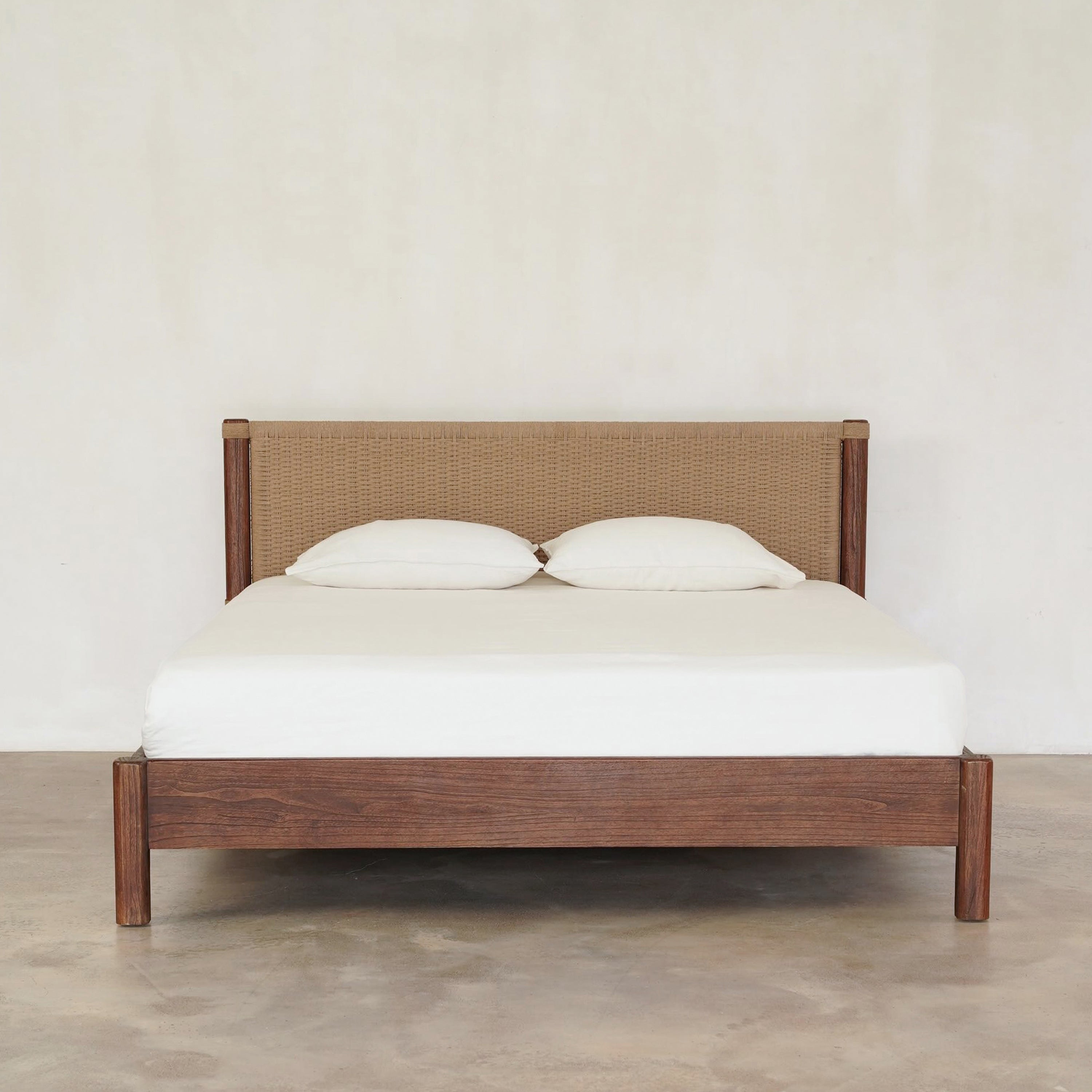 Holly Bed - Rustic Walnut
