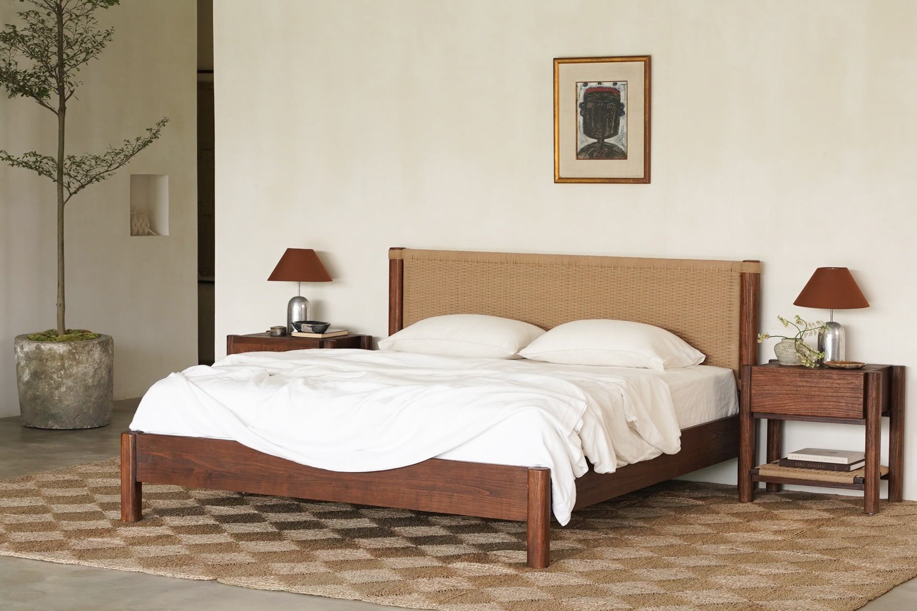Holly Bed - Rustic Walnut