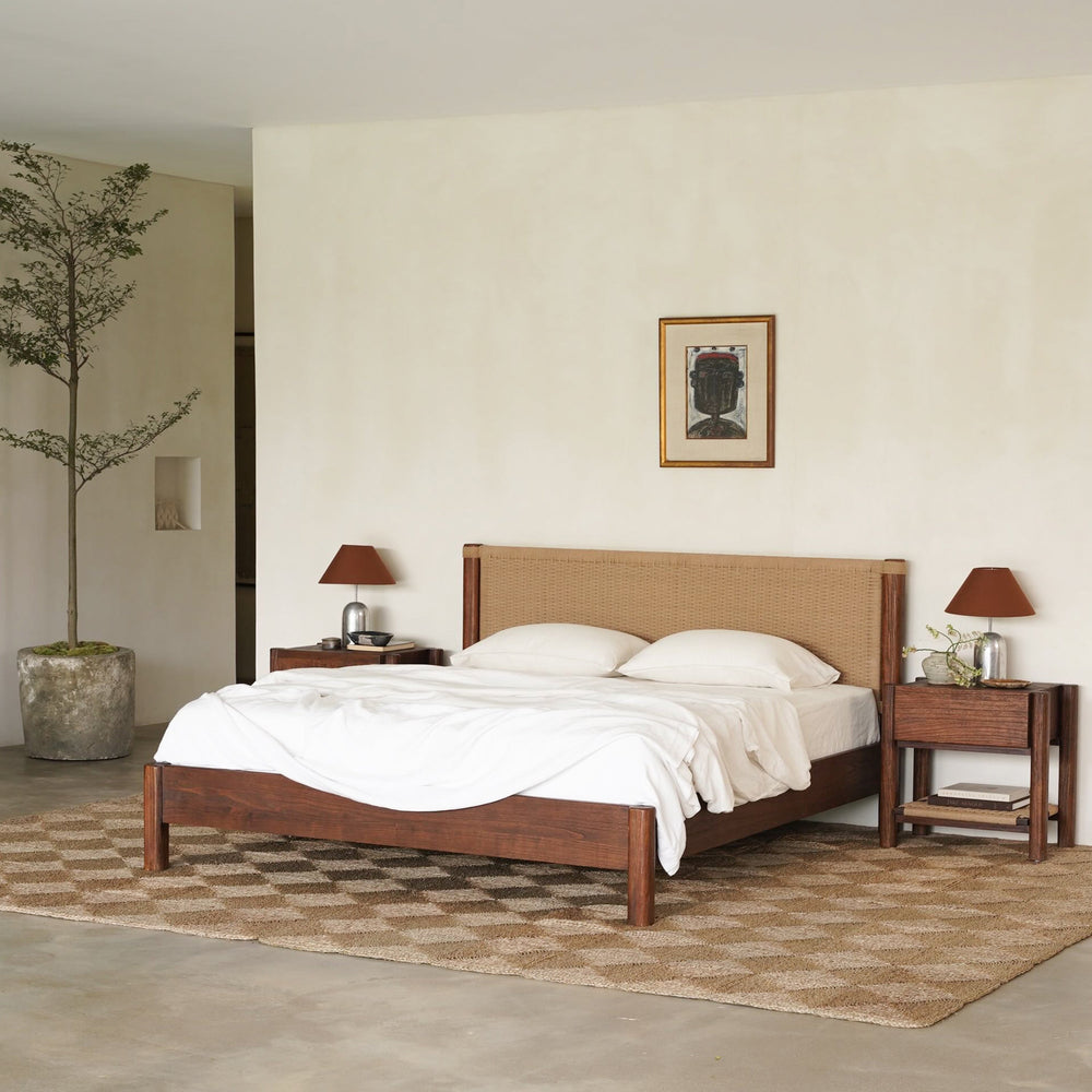 Holly Bed - Rustic Walnut
