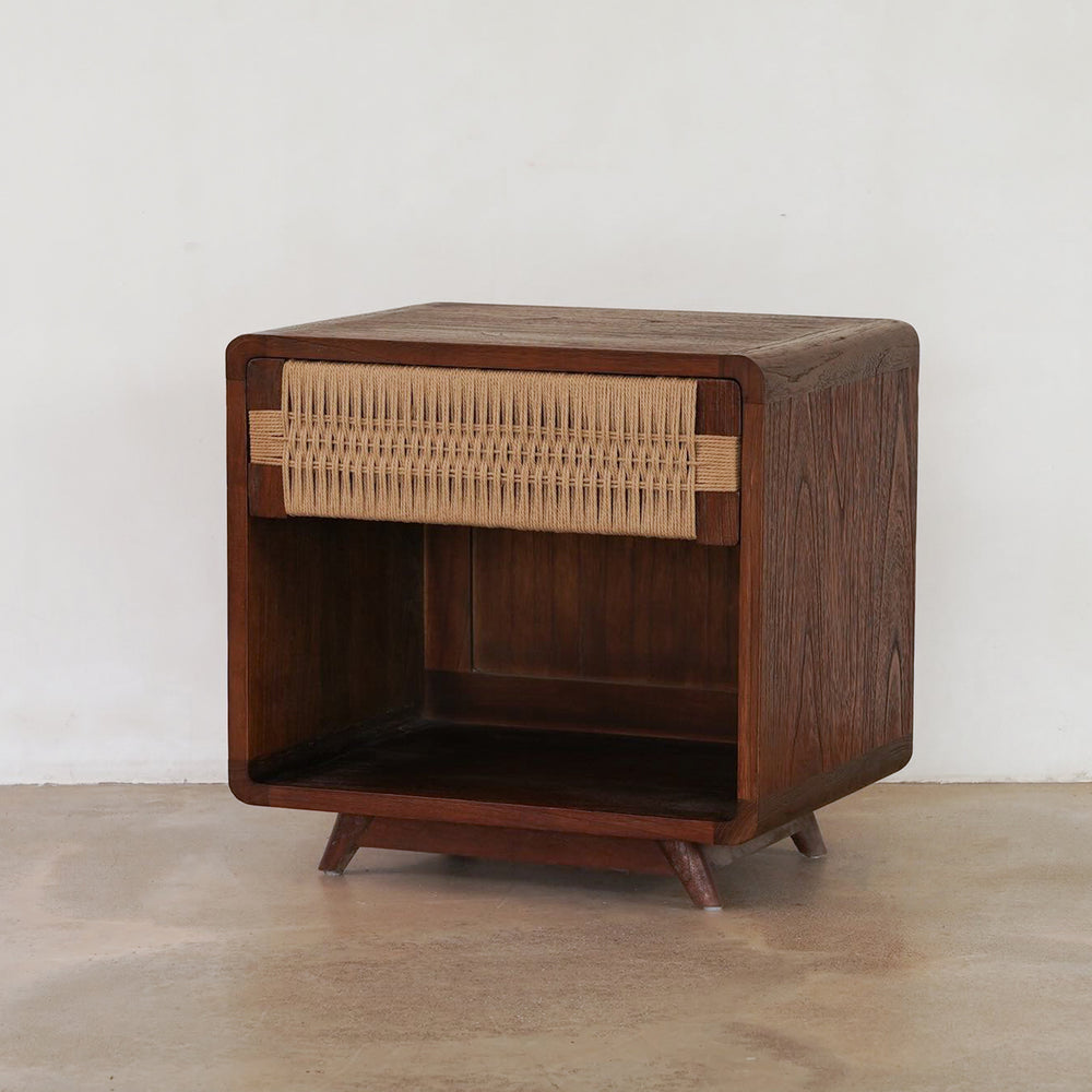 Holly Bedside - Rustic Walnut