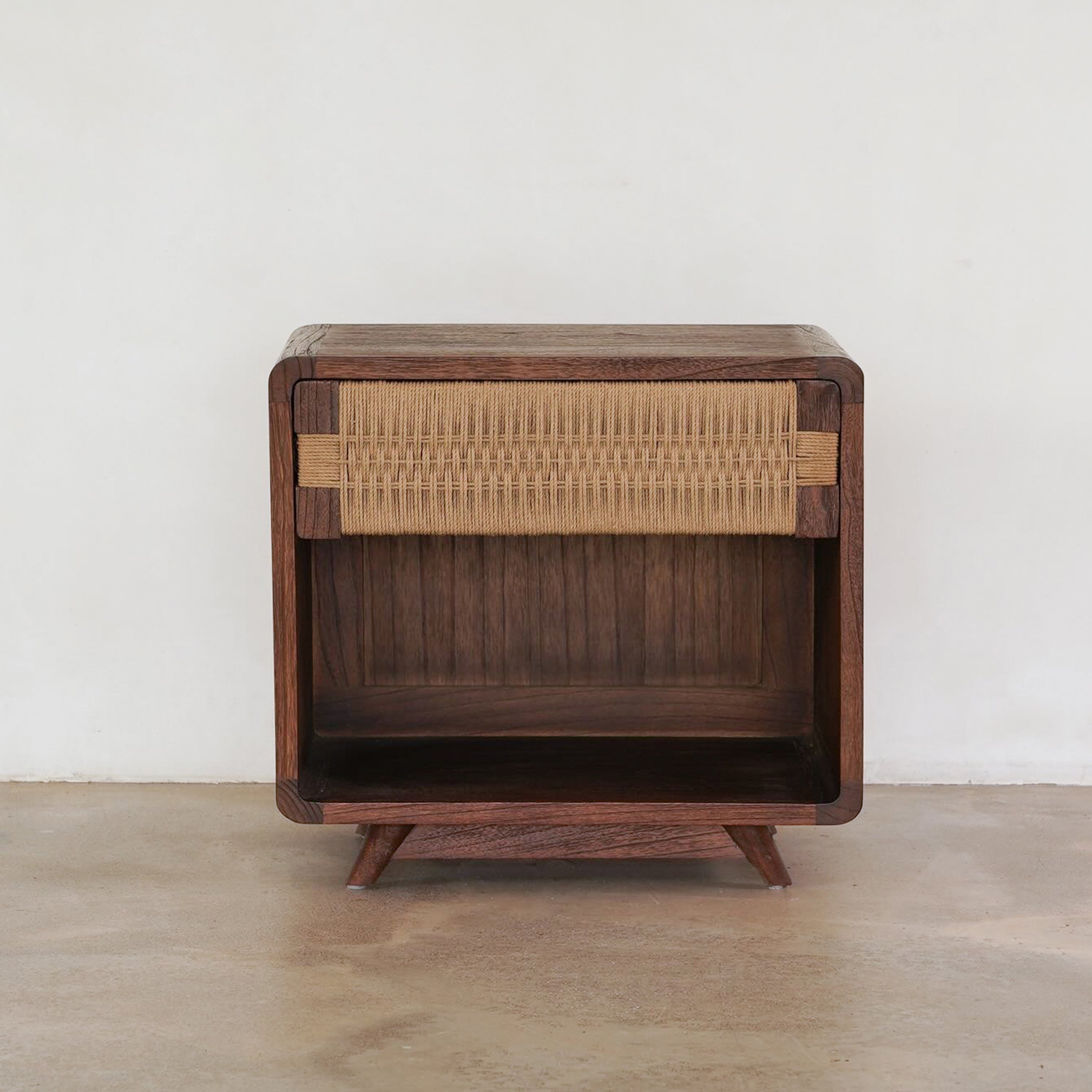 Holly Bedside - Rustic Walnut