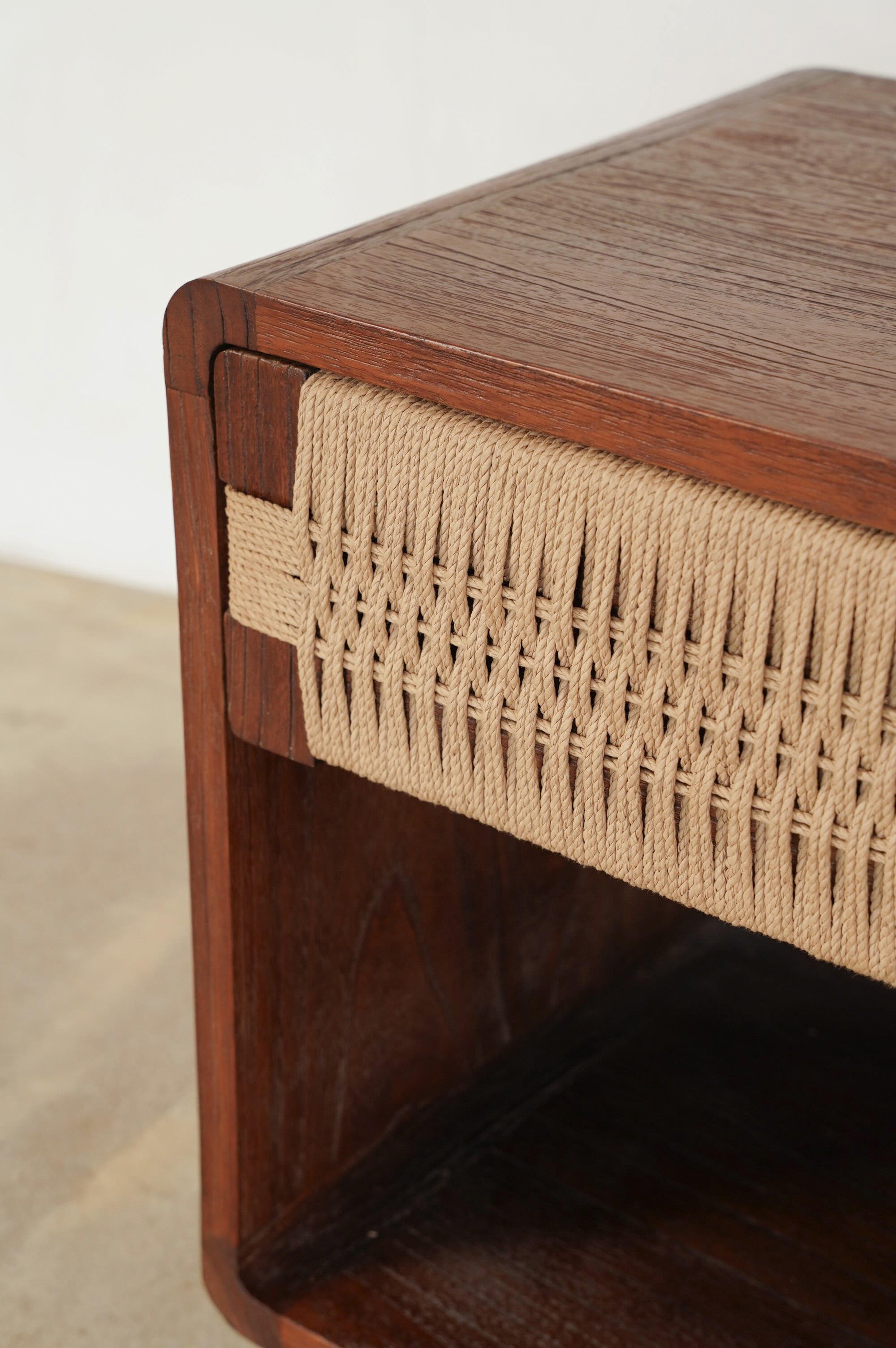 Holly Bedside - Rustic Walnut
