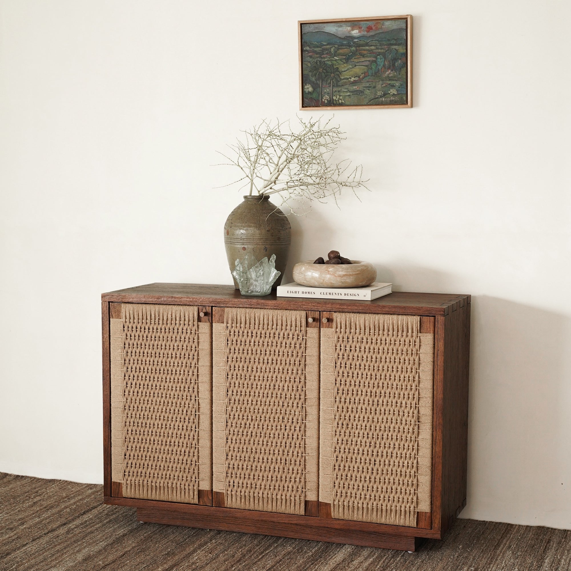 Holly 3 Door Buffet - Rustic Walnut