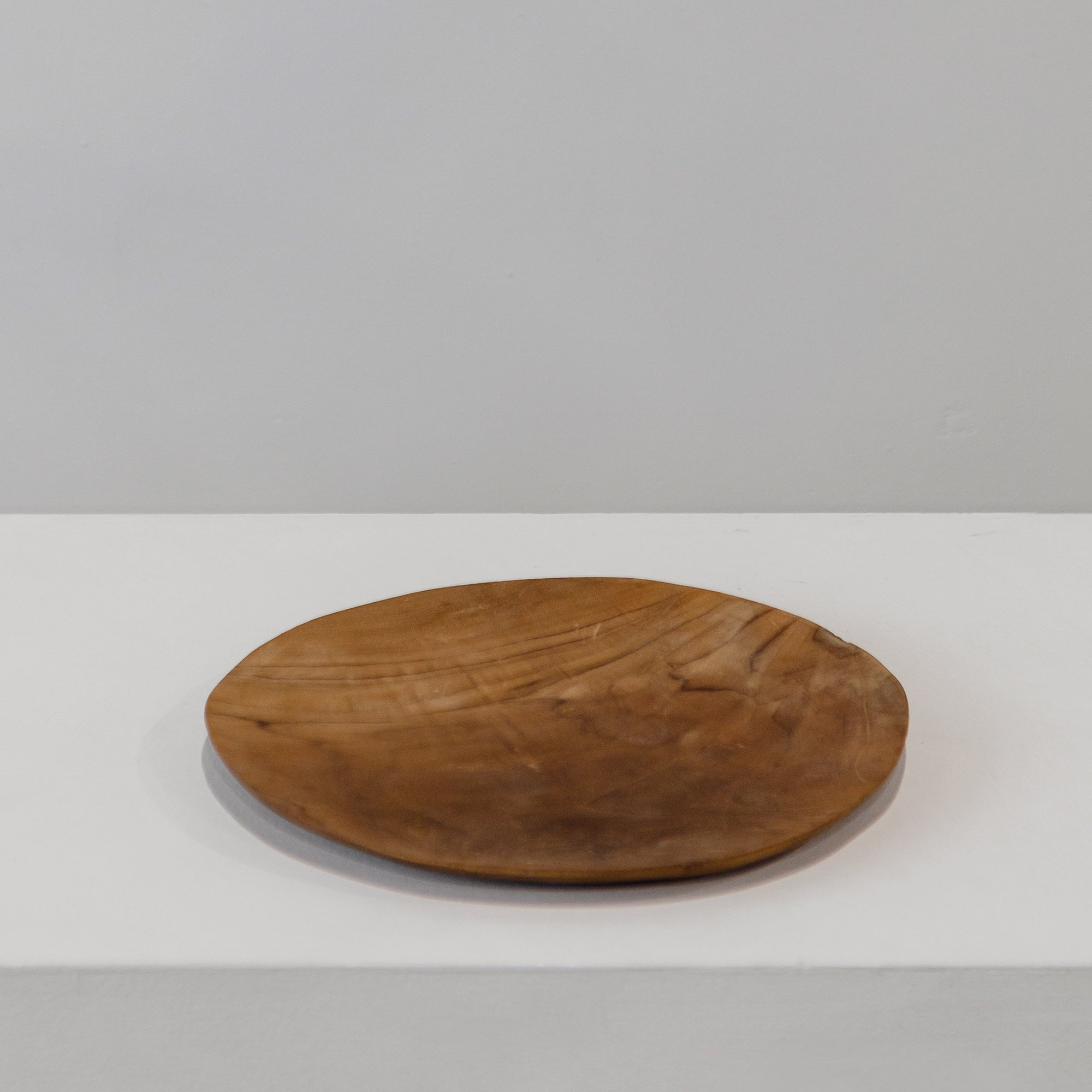 Round Teak Plate