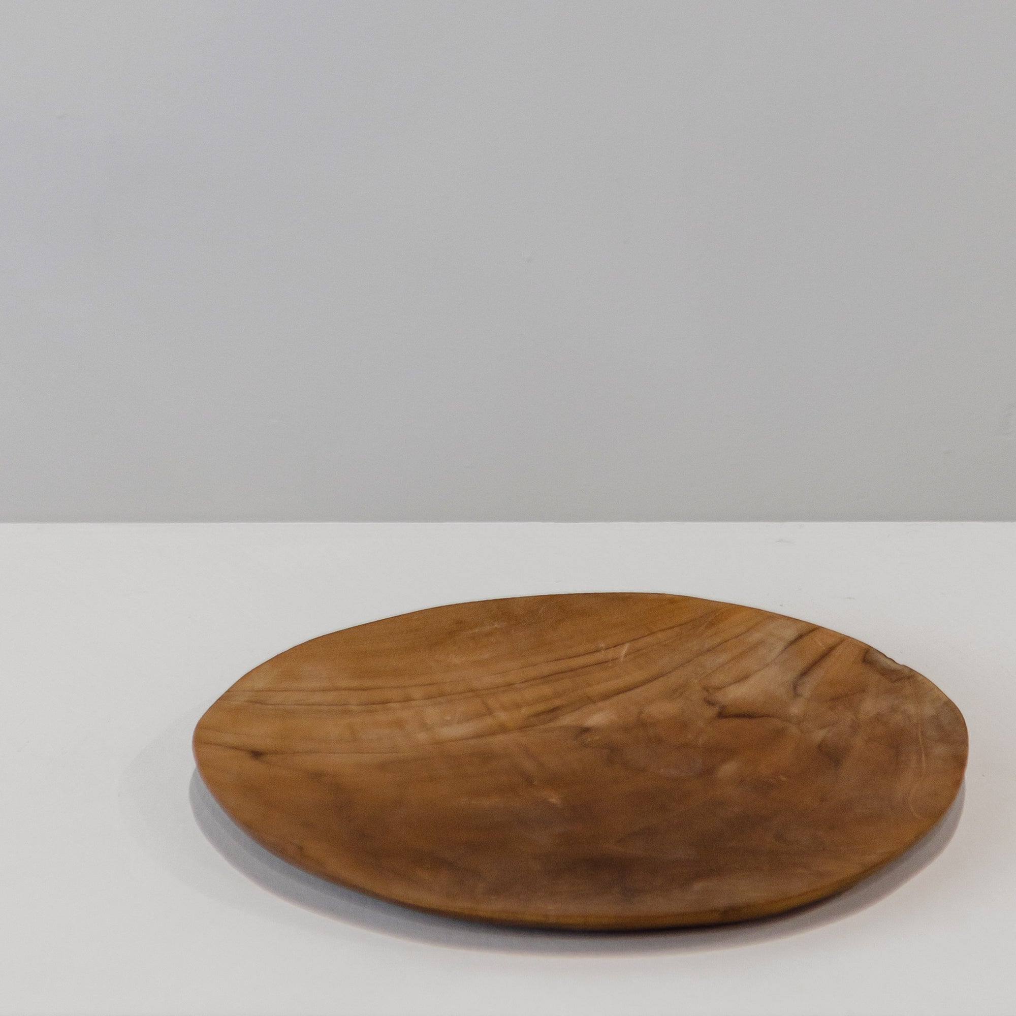 Round Teak Plate
