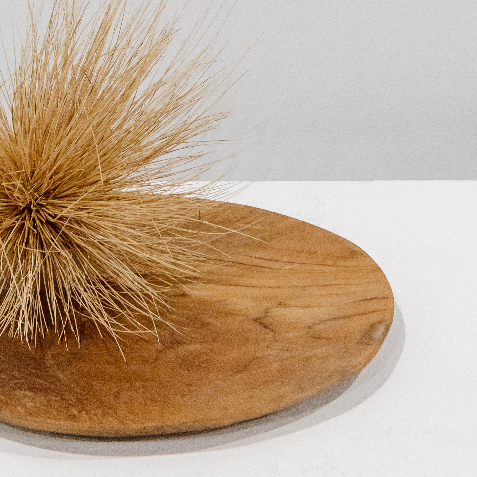 Round Teak Plate