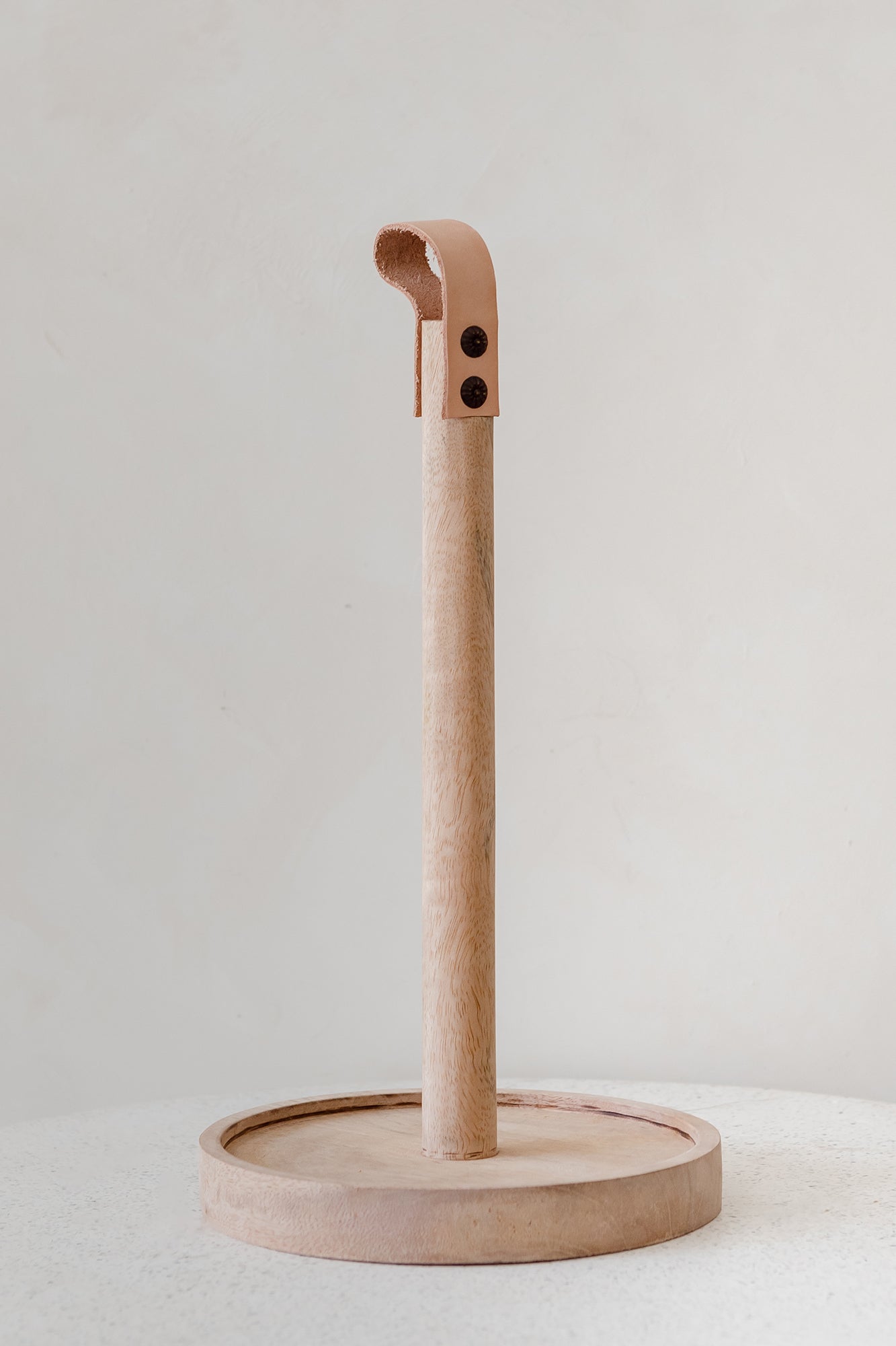 Wooden Paper Towel Holder - Natural