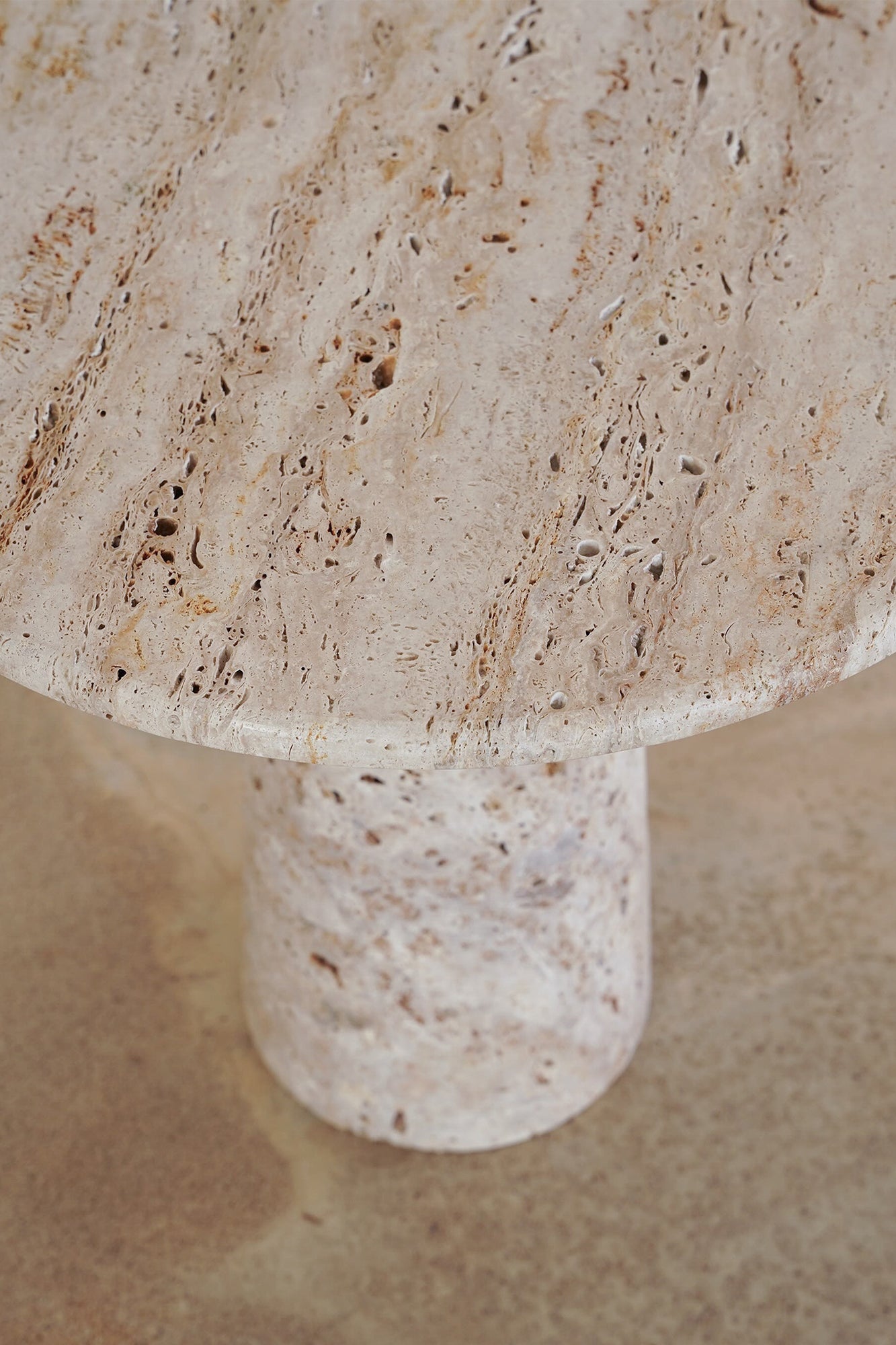 Kloss Side Table - Travertine
