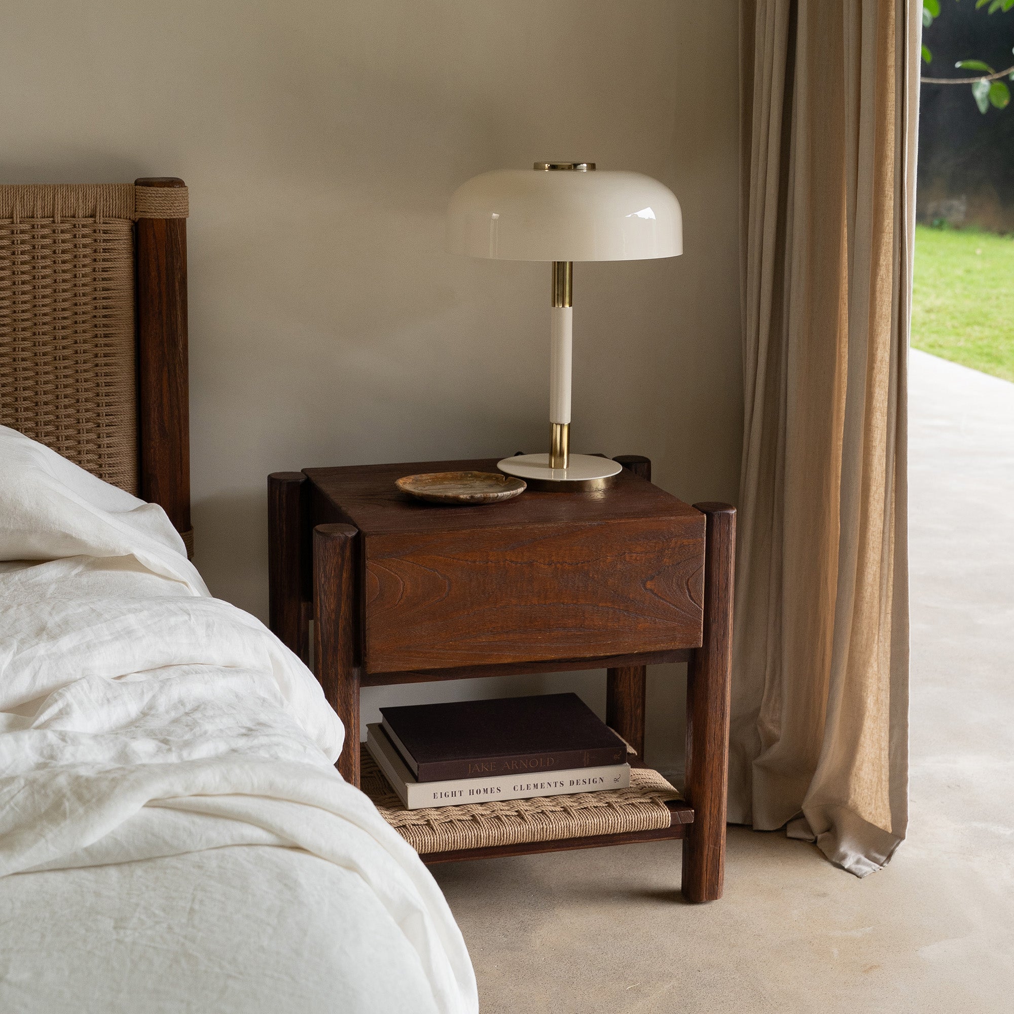 Lou Lou Bedside - Rustic Walnut