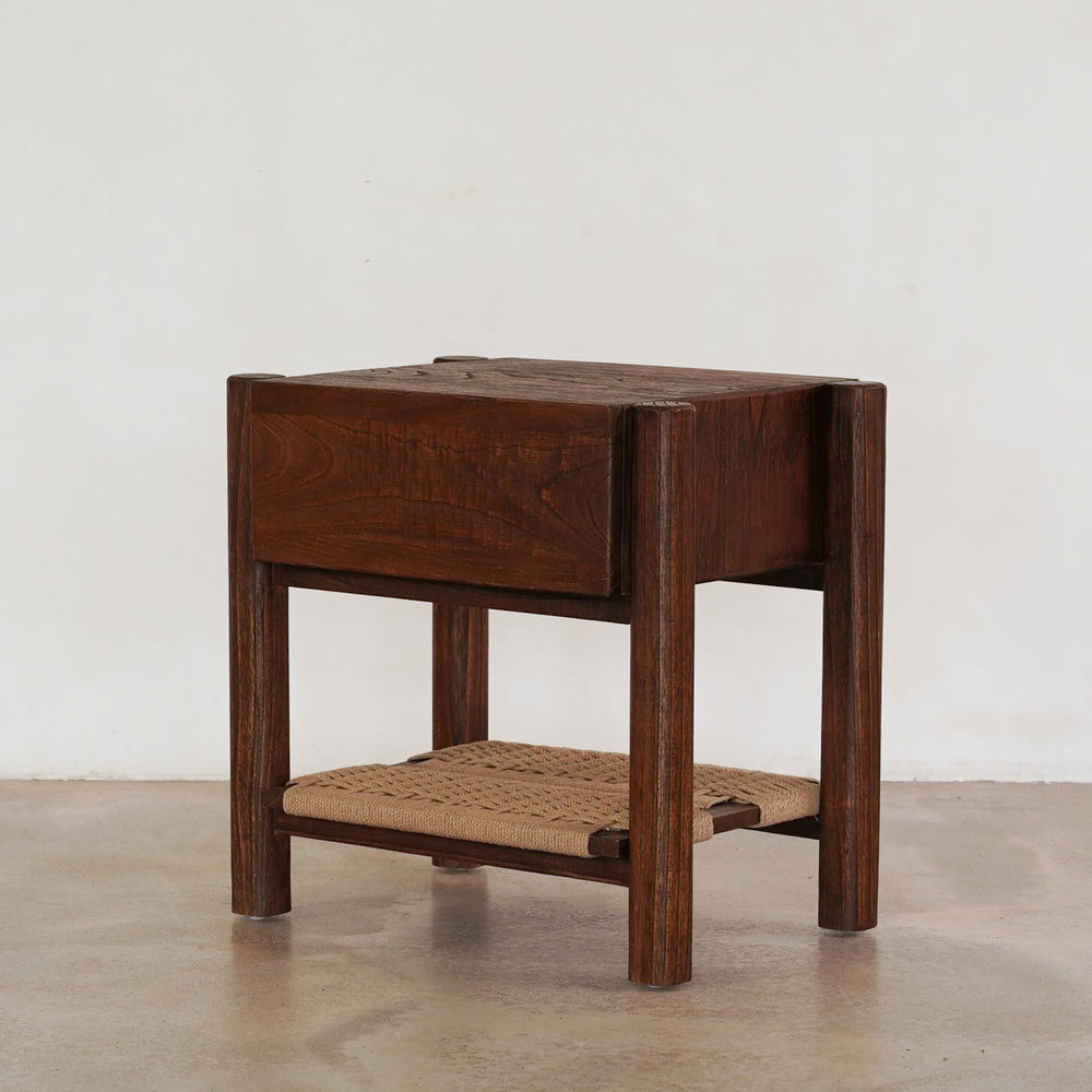 Lou Lou Bedside - Rustic Walnut