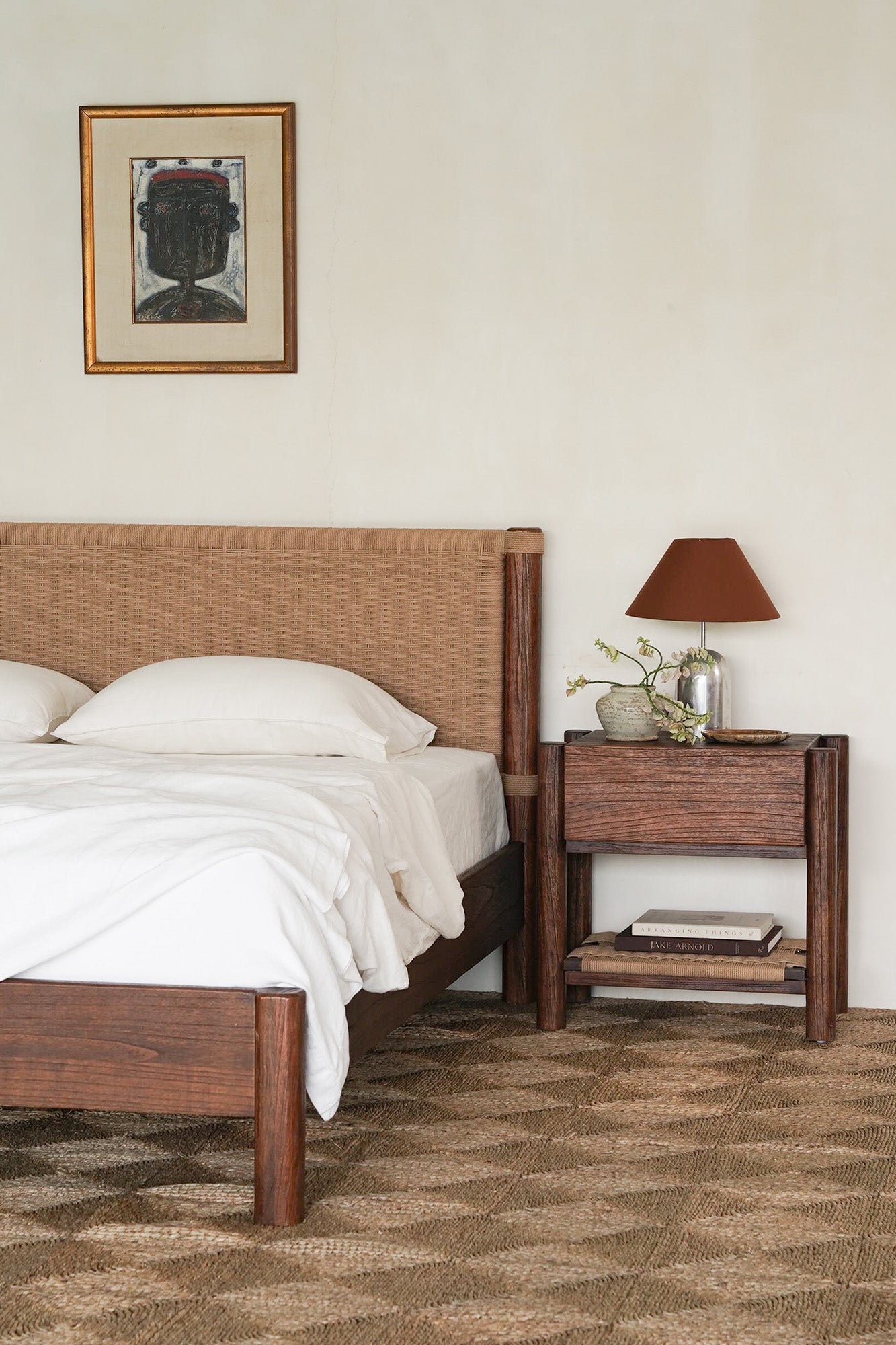 Lou Lou Bedside - Rustic Walnut