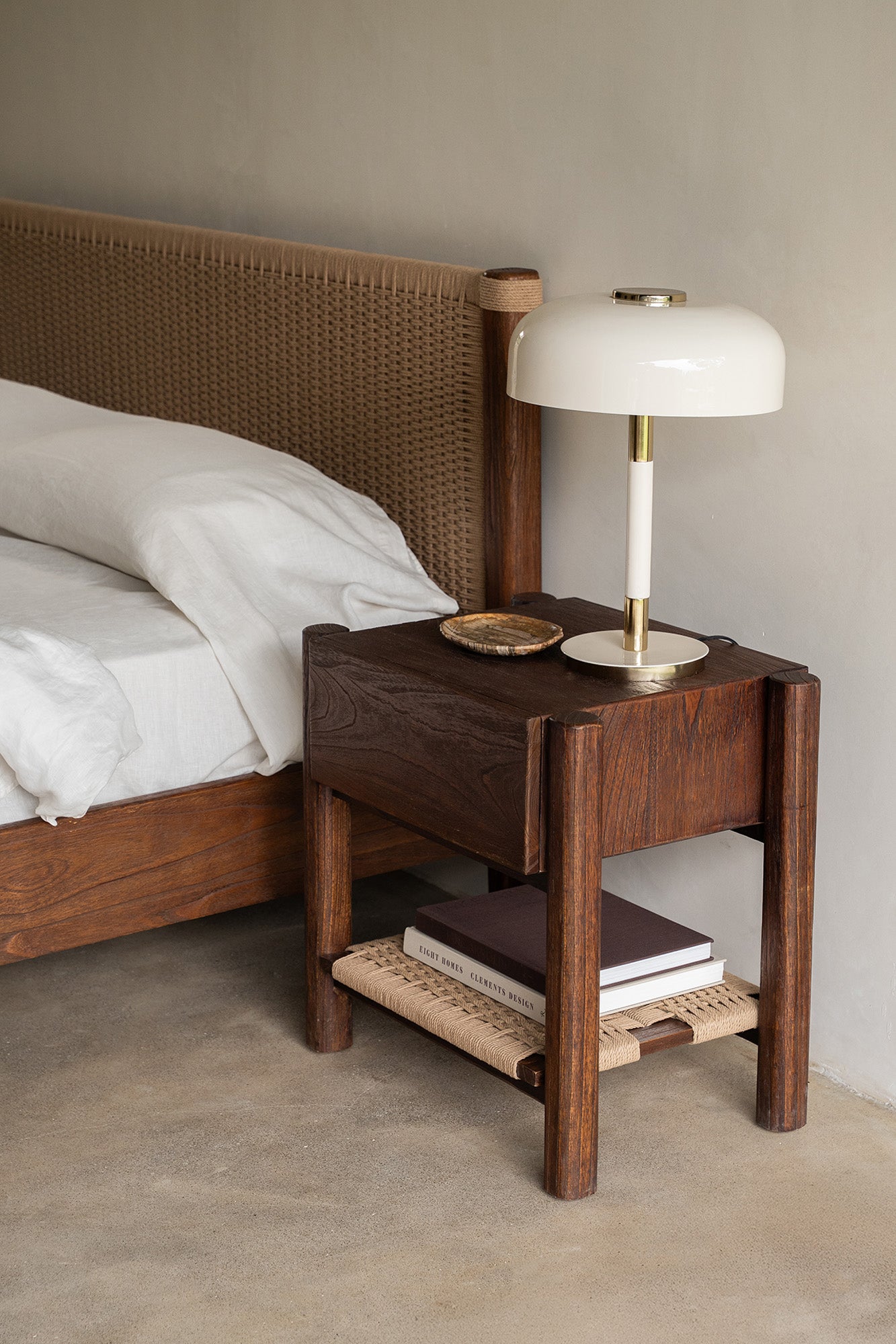 Lou Lou Bedside - Rustic Walnut