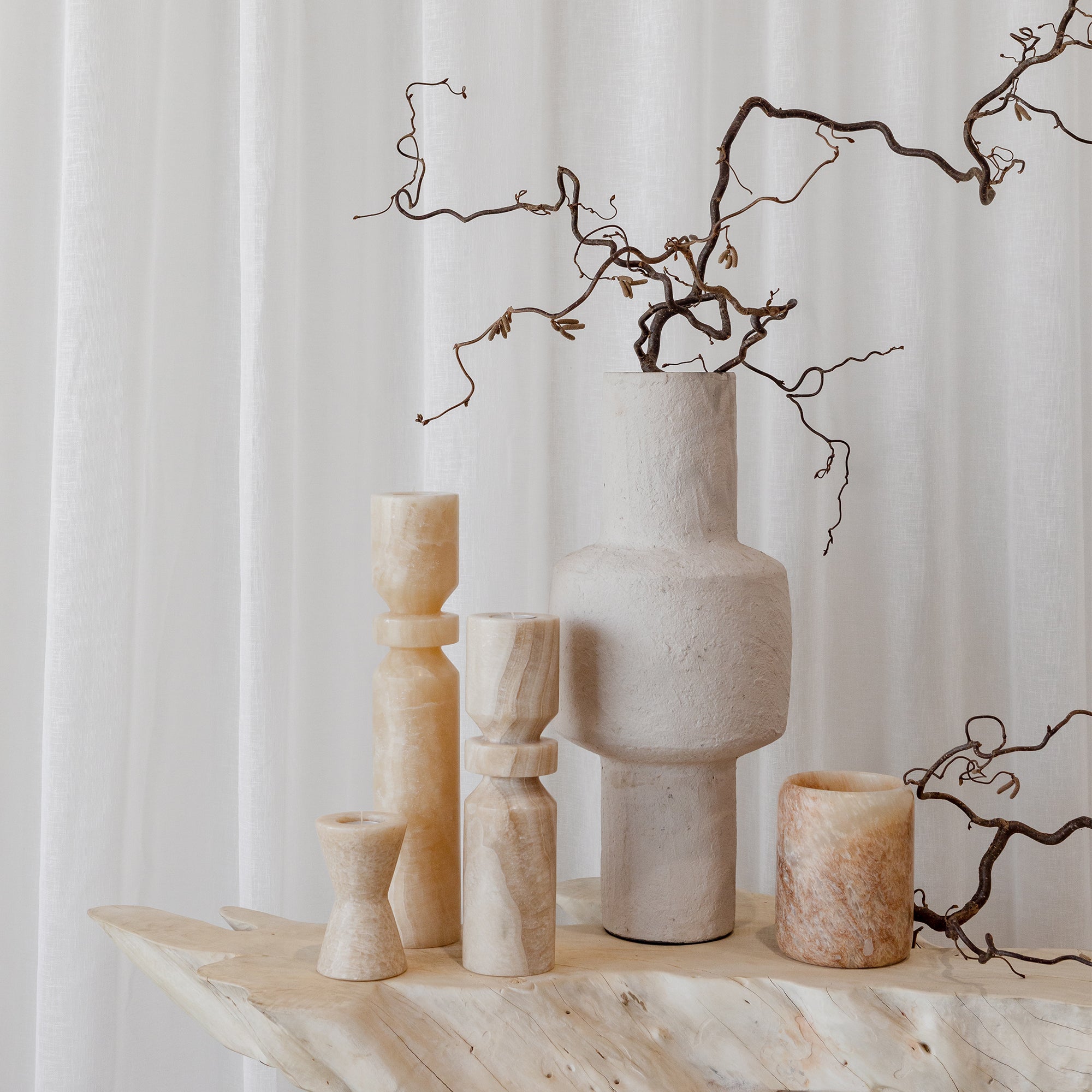 Onyx Cylinder Candle Holder
