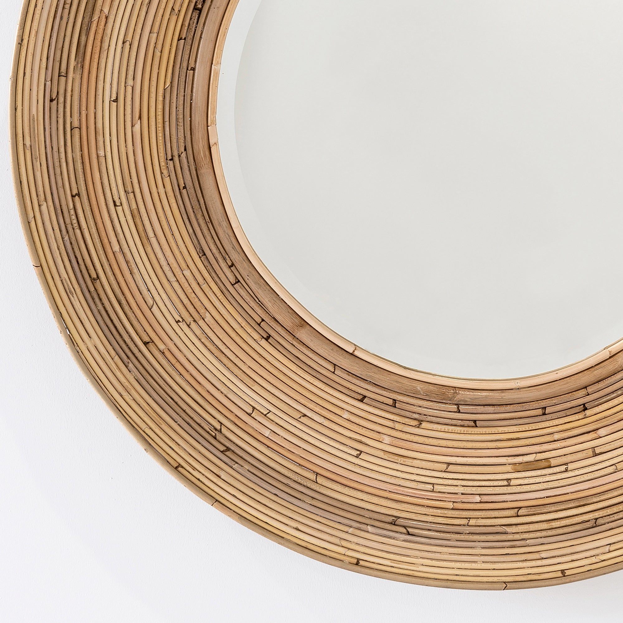 Rattan Round Mirror - Natural